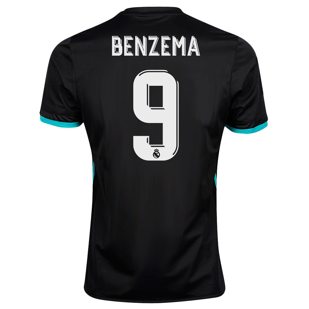 Camiseta 2ª Real Madrid 2017/2018 Benzema Negro - Fútbol Factory