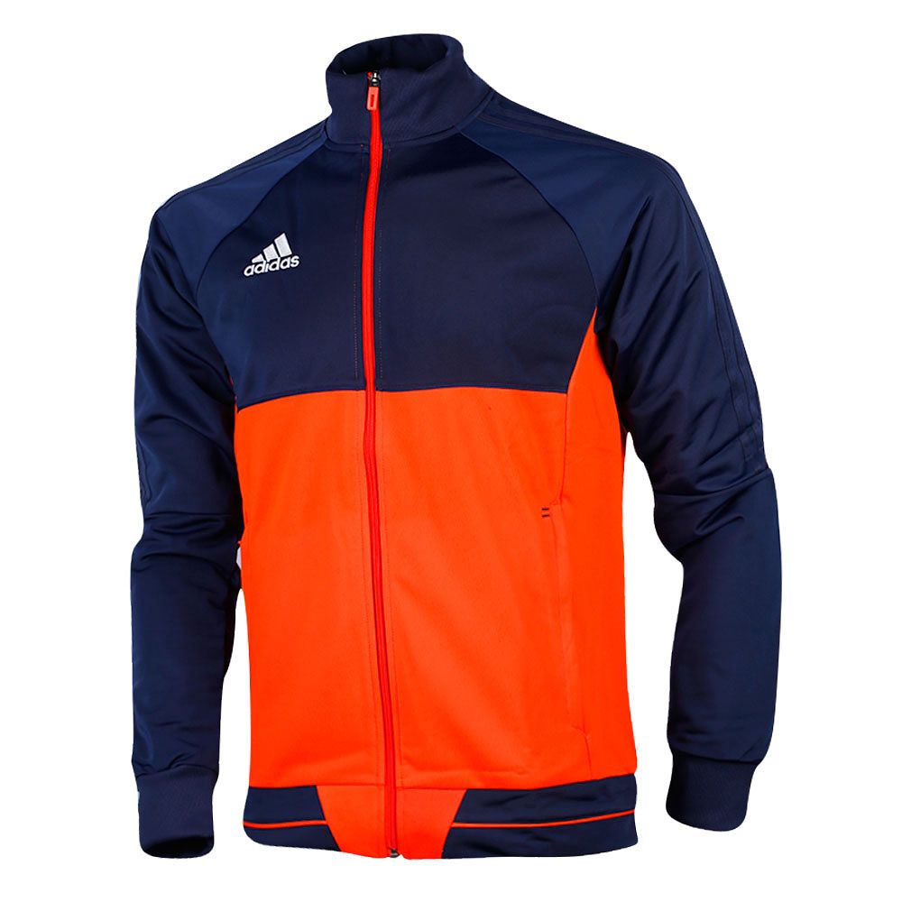 Chaqueta de Training Fútbol Tiro 17 Marino Naranja - Fútbol Factory