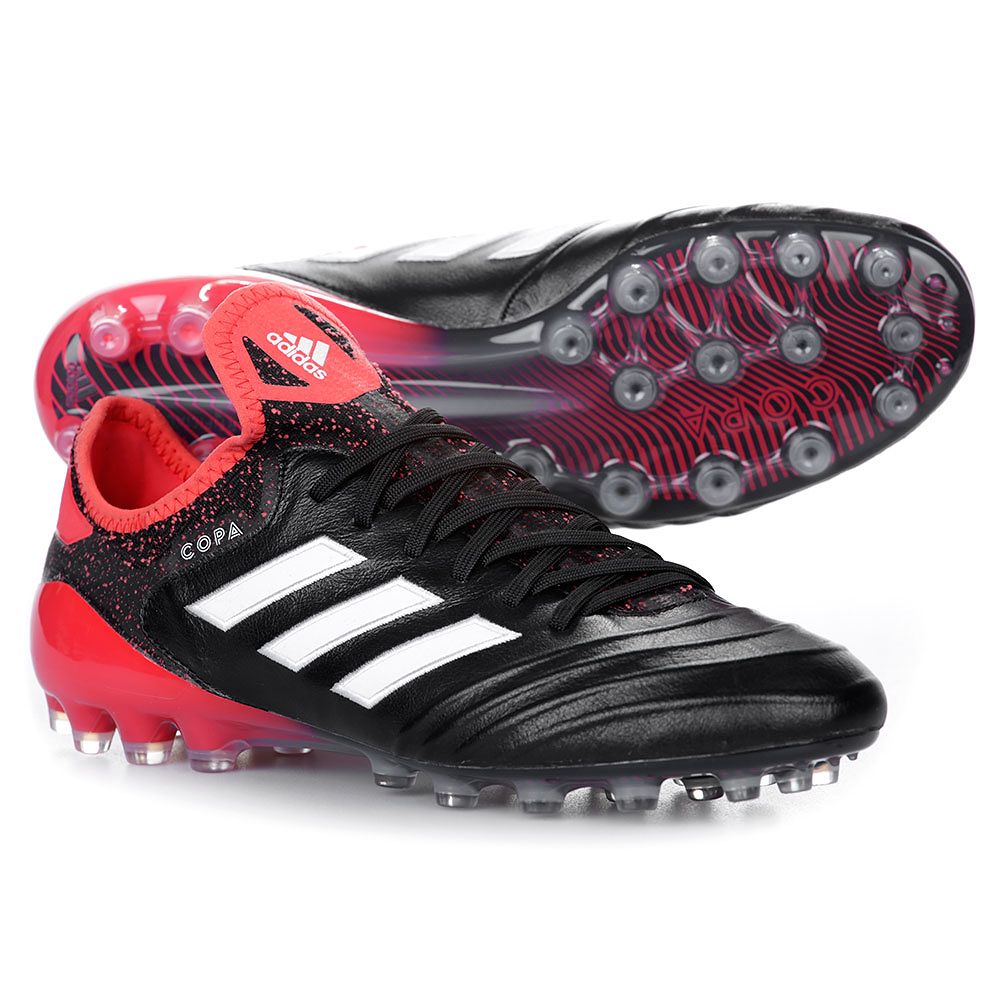 Botas de Futbol Copa 18.1 AG Negro Rojo