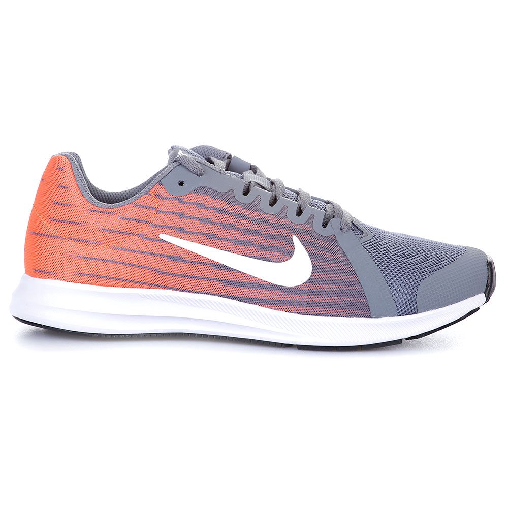 Zapatillas de Running Downshifter 8 Junior Gris Naranja - Fútbol Factory