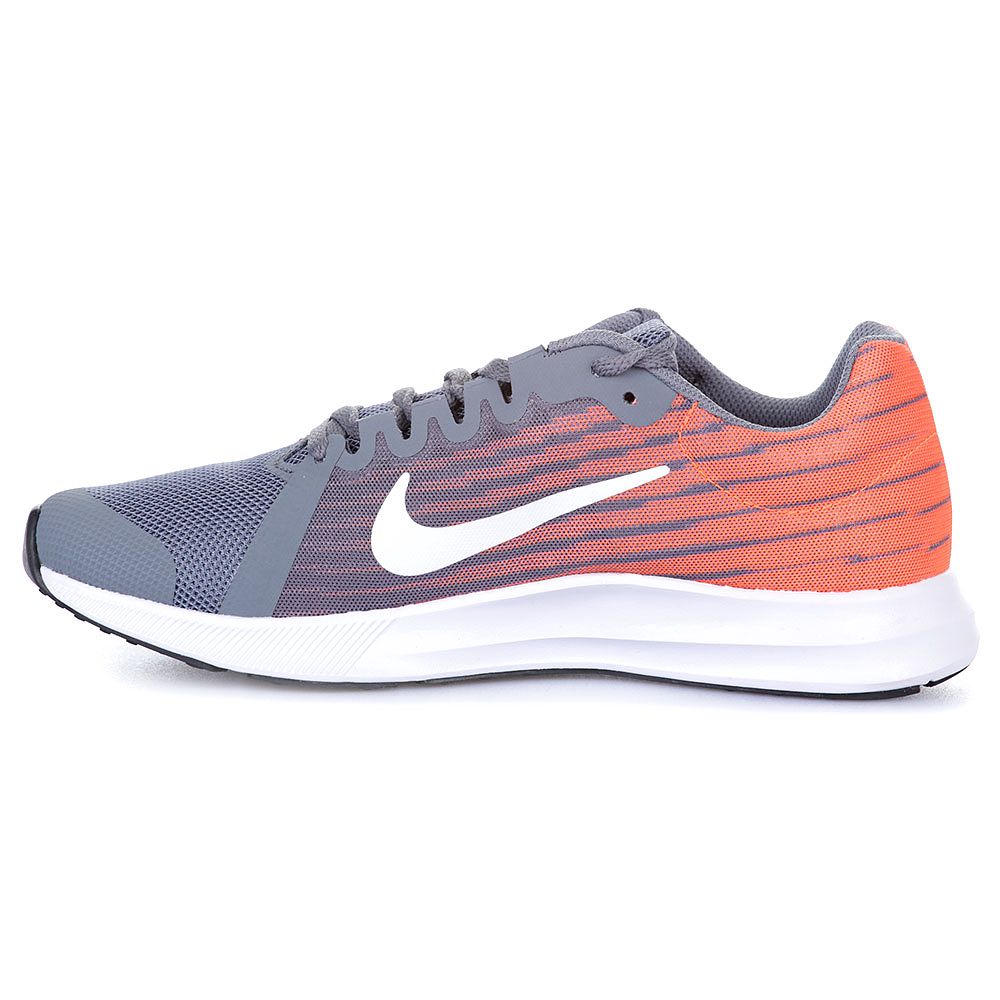 Zapatillas de Running Downshifter 8 Junior Gris Naranja - Fútbol Factory