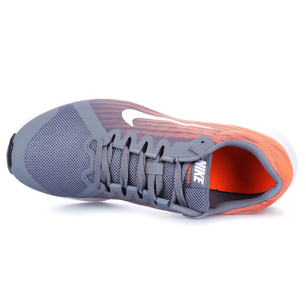 Zapatillas de Running Downshifter 8 Junior Gris Naranja - Fútbol Factory