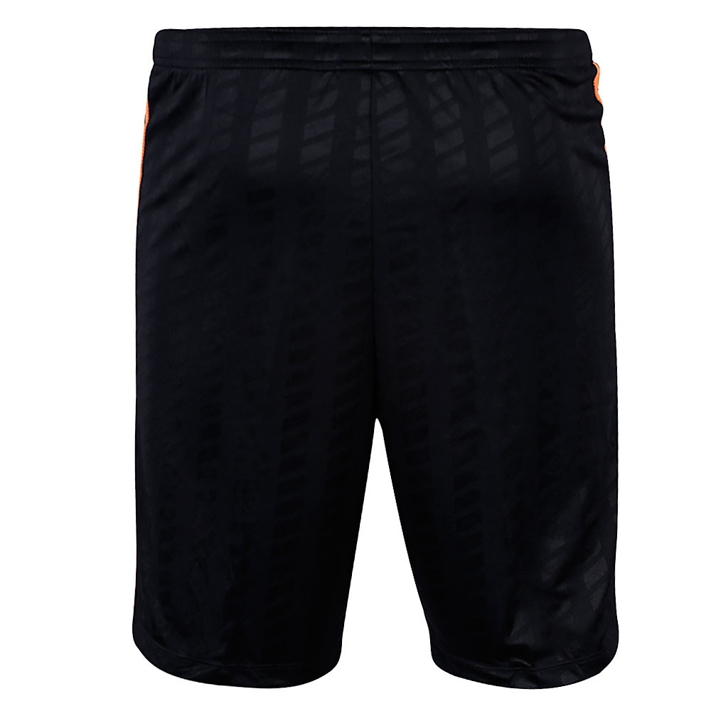 Pantalón Corto de Training Academy Negro Naranja - Fútbol Factory