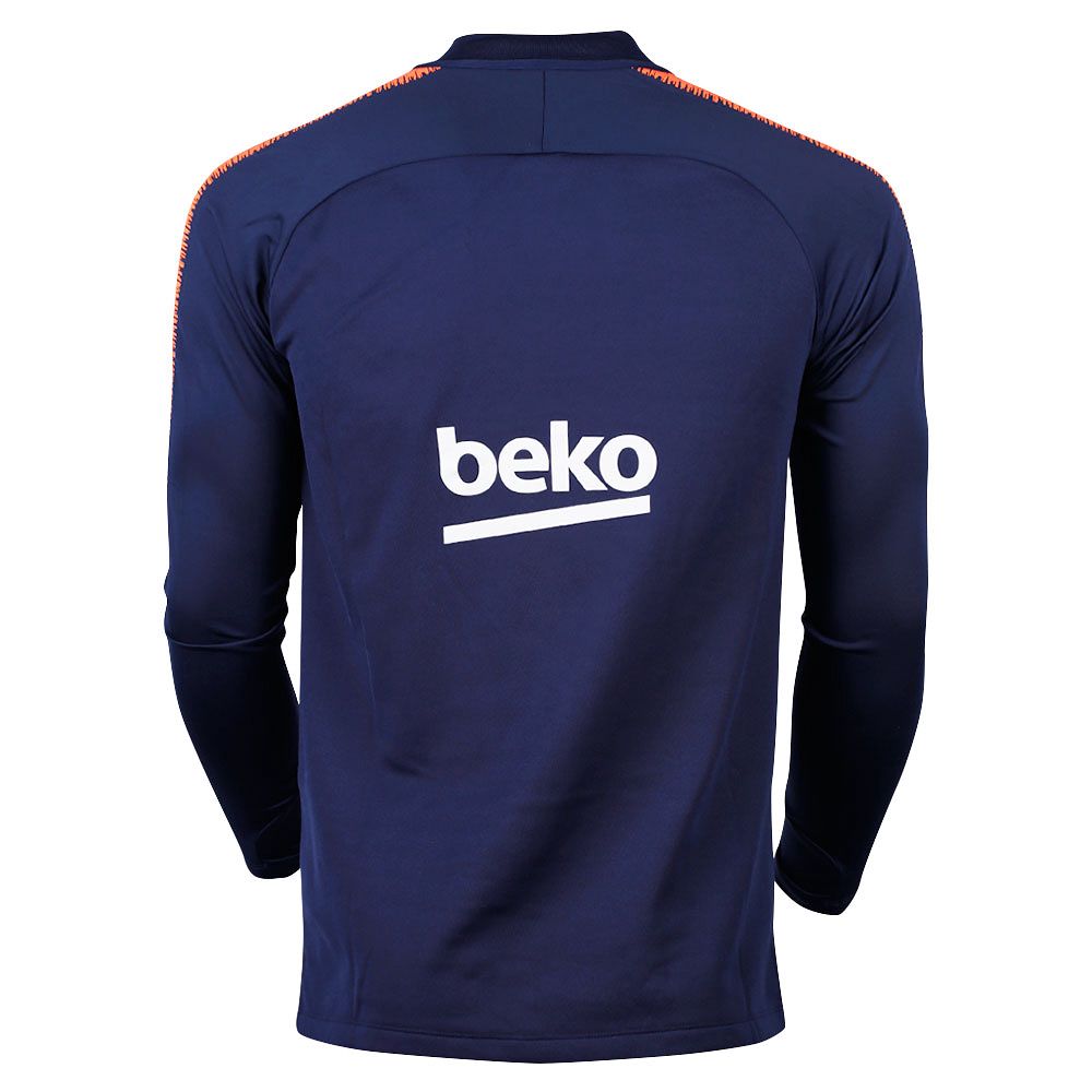 Sudadera de Training FC Barcelona Dry Squad Drill 1/4 2017/2018 Azul - Fútbol Factory