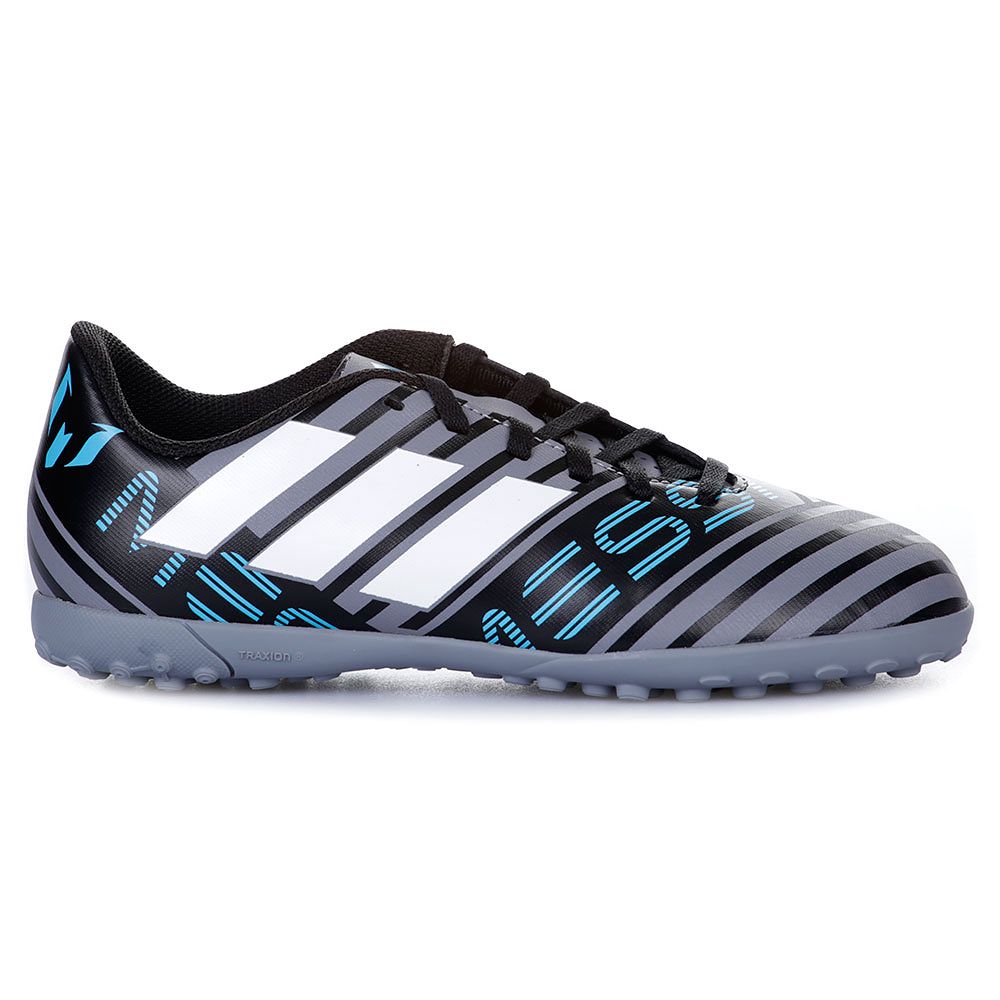 Botas de Fútbol Nemeziz Messi 17.4 Turf Junior Gris Azul - Fútbol Factory