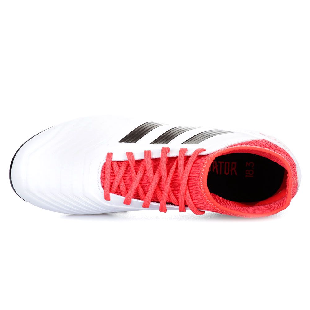 Botas de Fútbol Predator 18.3 AG Junior Blanco Rojo - Fútbol Factory