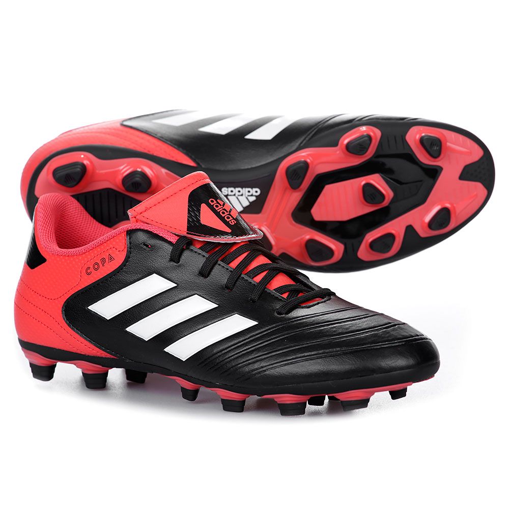 Botas de Fútbol Copa 18.4 FxG Negro Rojo - Fútbol Factory