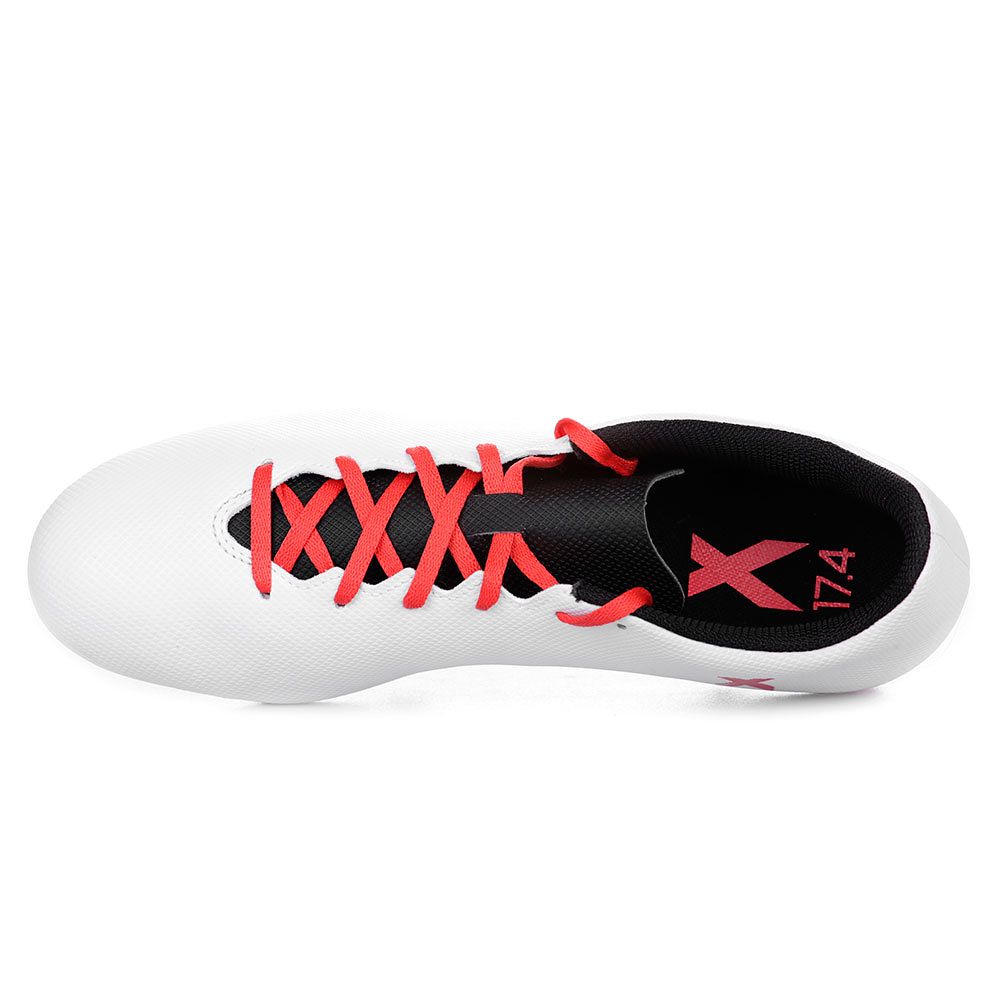 Botas de Fútbol X 17.4 FxG Blanco Rojo - Fútbol Factory
