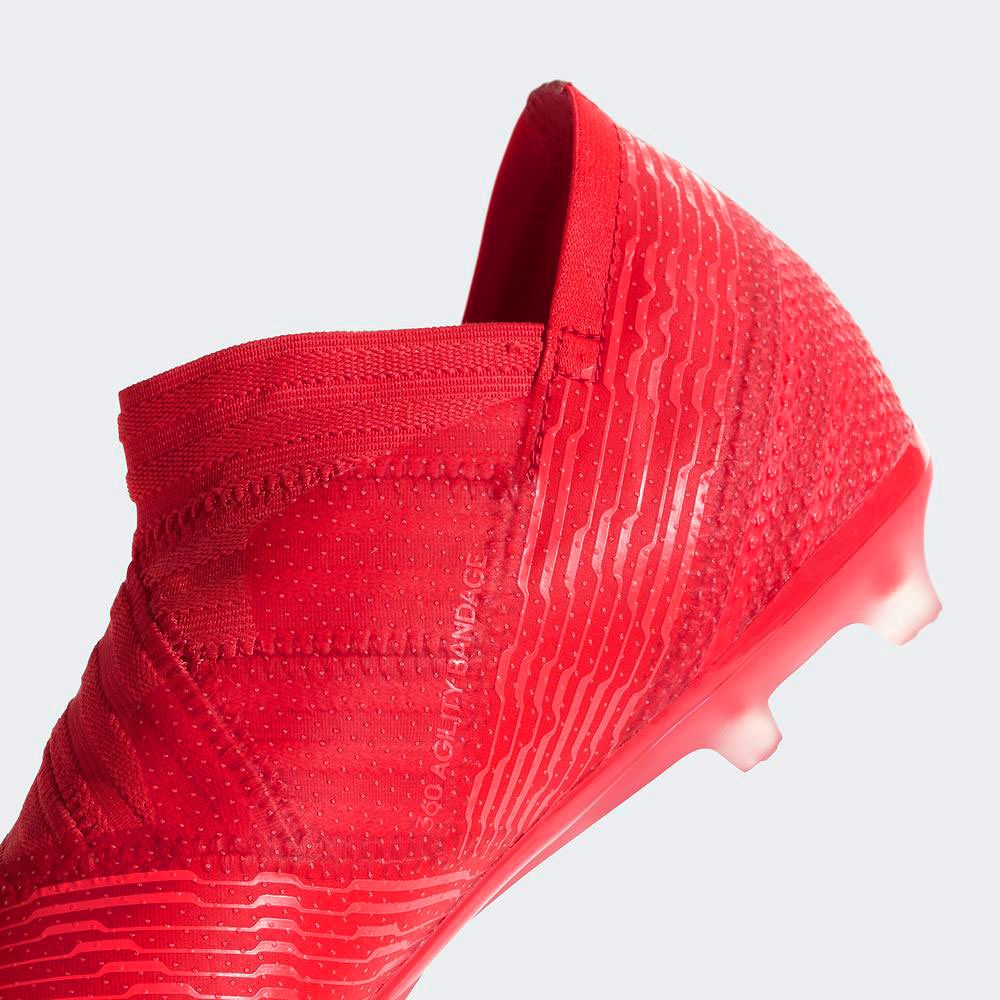 Botas de Fútbol Nemeziz 17+ 360 Agility FG Junior Coral - Fútbol Factory