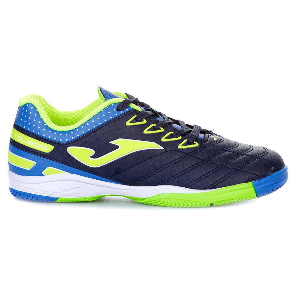 Zapatillas de Fútbol Sala Toledo IN Junior Marino Fluor - Fútbol Factory