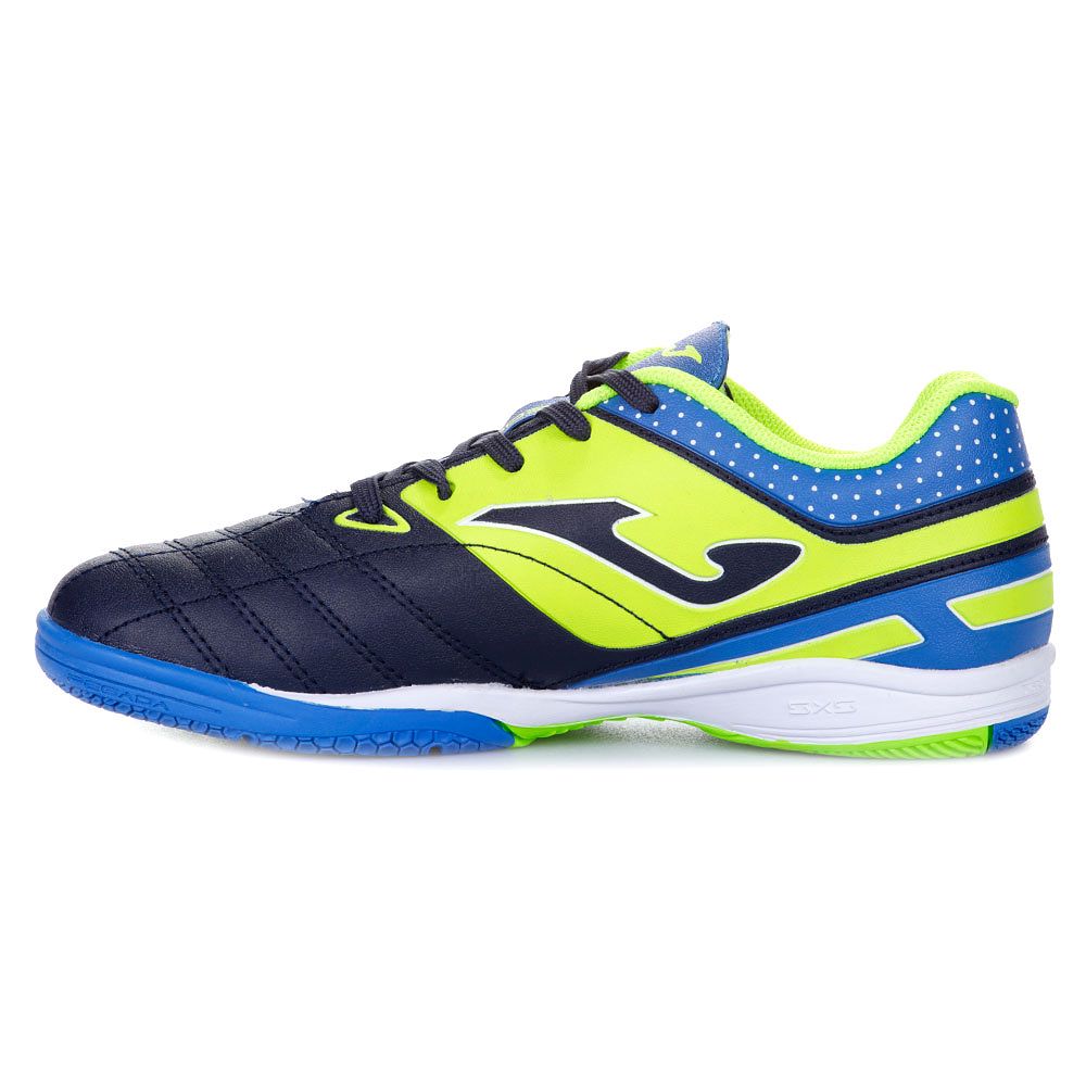 Zapatillas de Fútbol Sala Toledo IN Junior Marino Fluor - Fútbol Factory