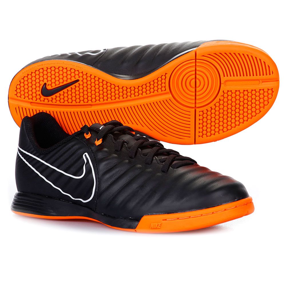 Botas de Fútbol Tiempo LegendX VII Academy IC Junior Negro Naranja - Fútbol Factory