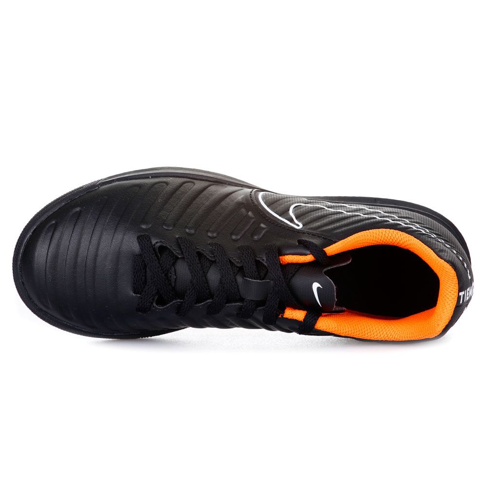 Zapatillas de Fútbol Sala Tiempo LegendX VII Club IC Junior Negro Naranja - Fútbol Factory