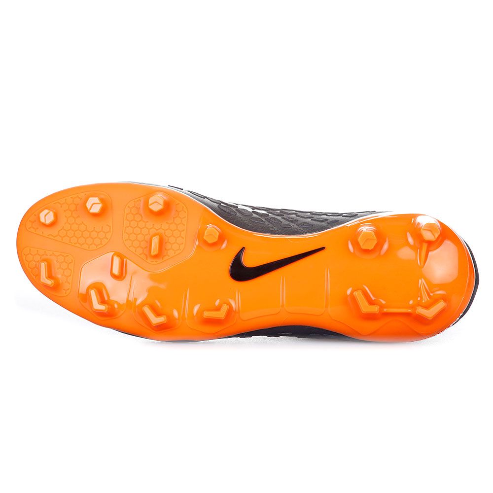 Botas de Fútbol Hypervenom Phantom III Elite DFC FG Junior Gris Naranja - Fútbol Factory