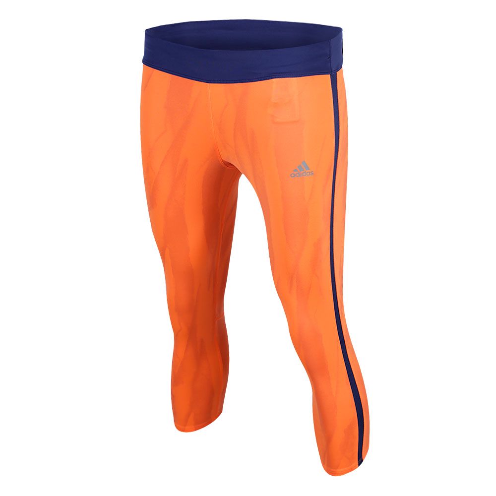 Mallas 3/4 de Running Response Mujer Naranja Azul - Fútbol Factory