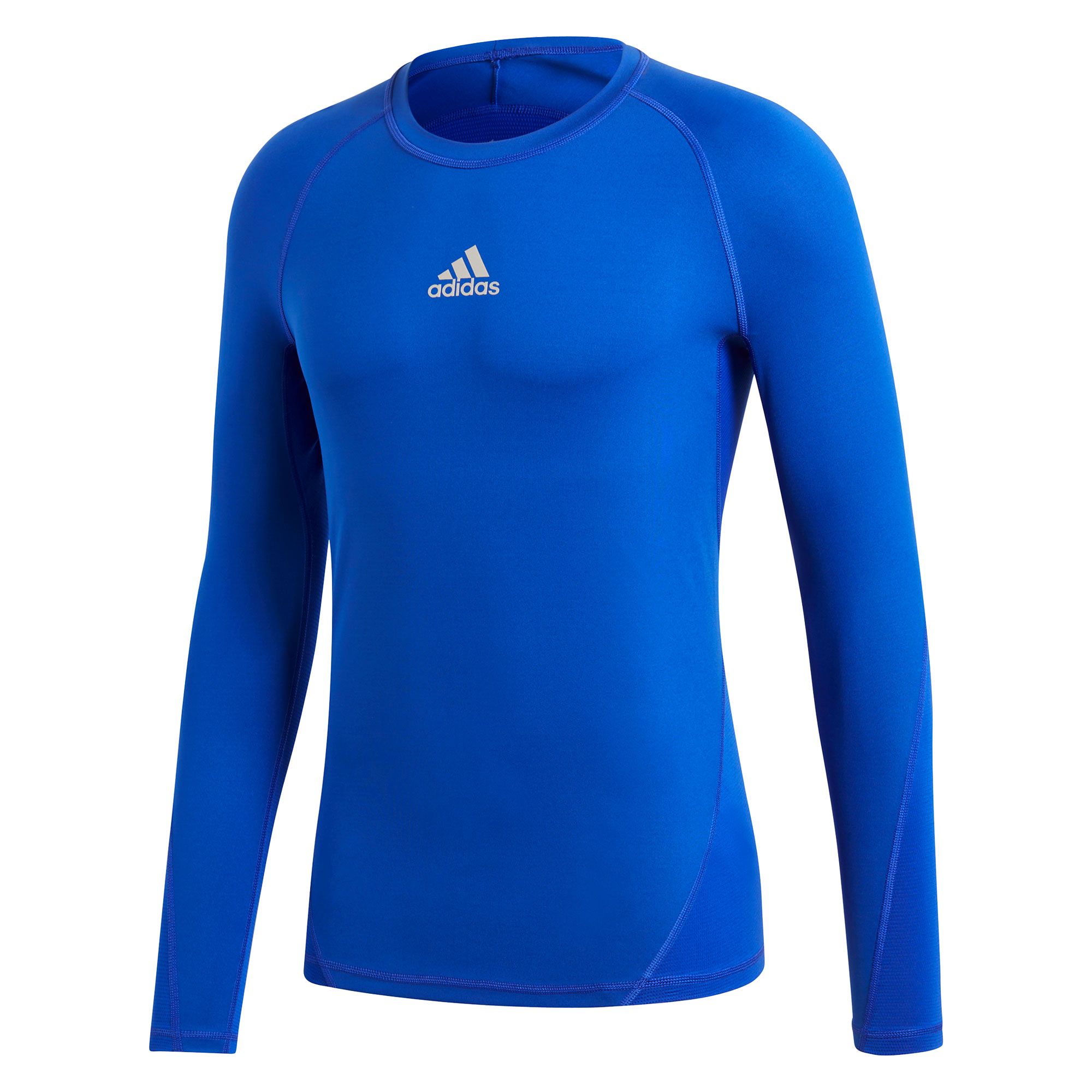 Camiseta Alphaskin Manga Larga Azul - Fútbol Factory