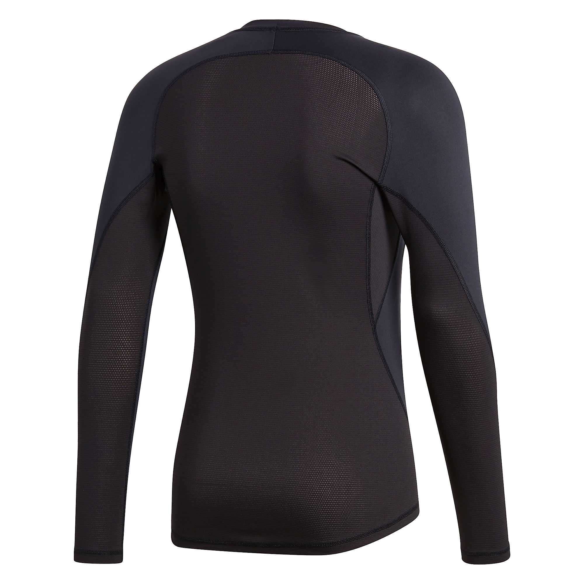 Camiseta Alphaskin Manga Larga Negro - Fútbol Factory