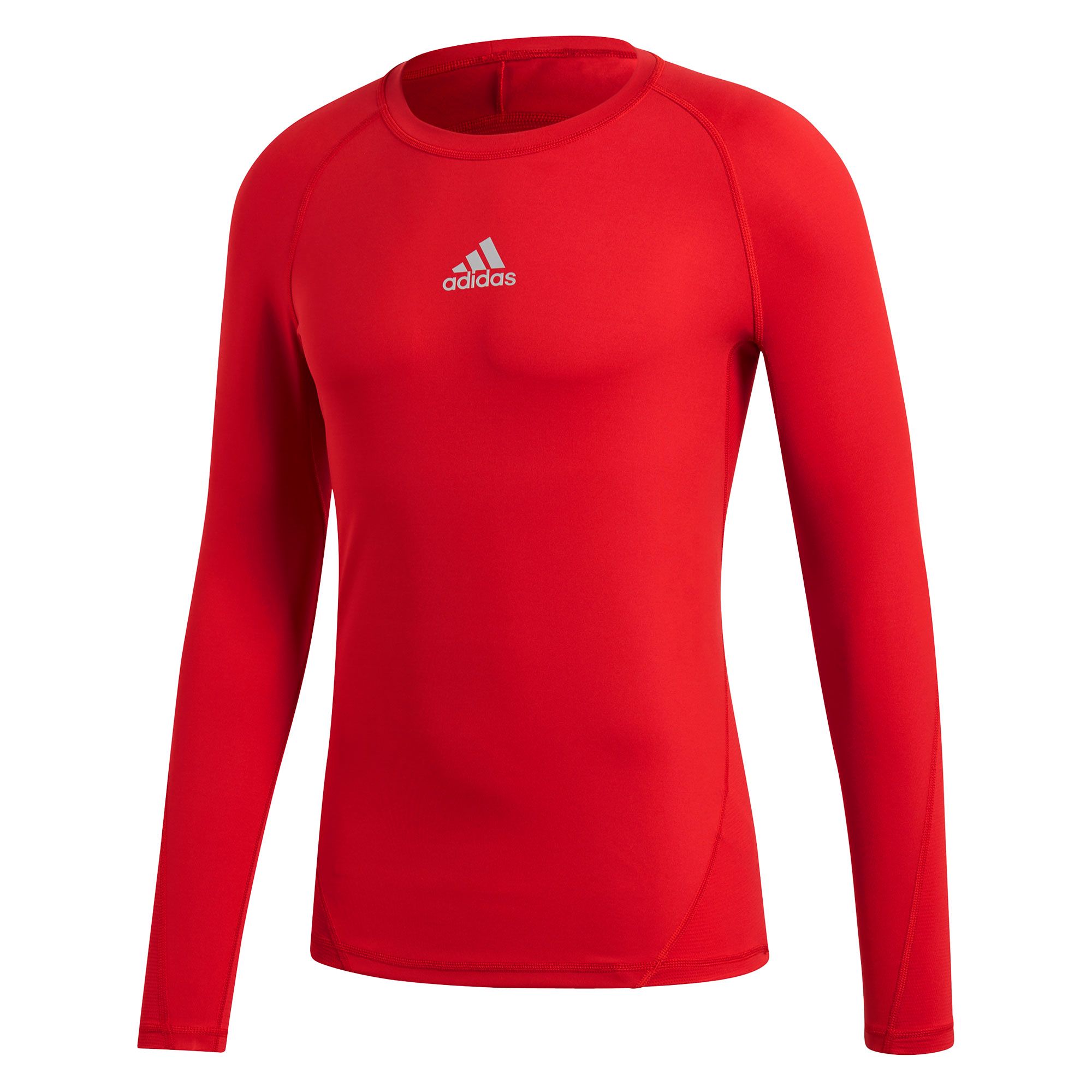 Camiseta Alphaskin Manga Larga Rojo - Fútbol Factory