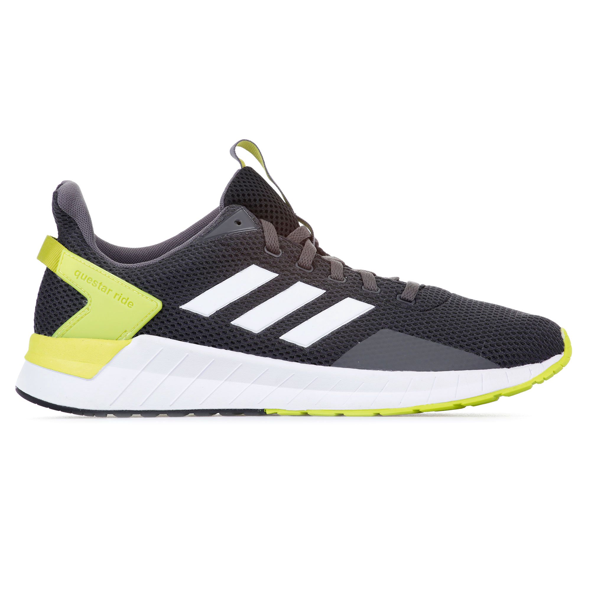 Zapatillas de Running Questar Ride Negro Amarillo - Fútbol Factory