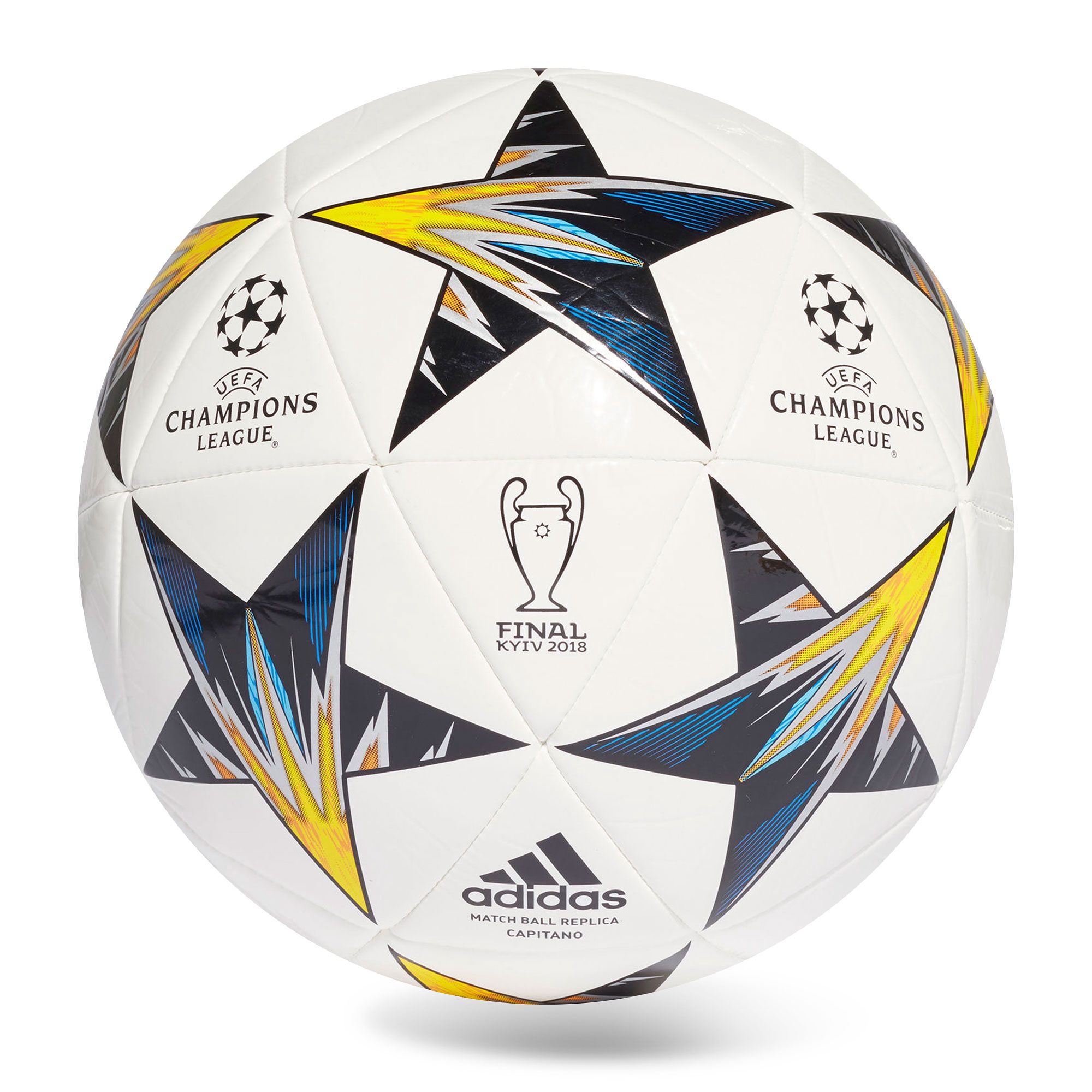 Balón de Fútbol 11 Finale Kiev Capitano UCL 2017/2018 Blanco