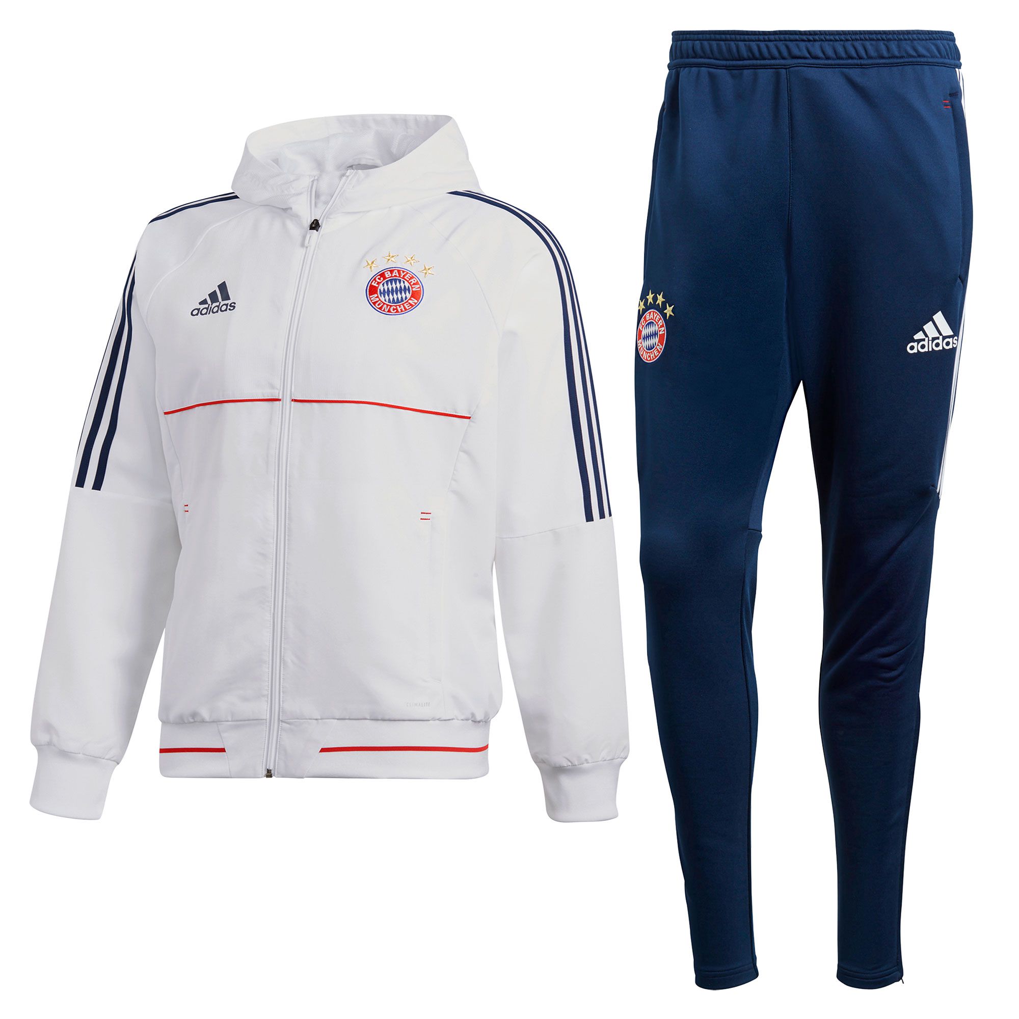 Chándal Pre-Match Bayern Munich 2017/2018 Blanco Marino - Fútbol Factory