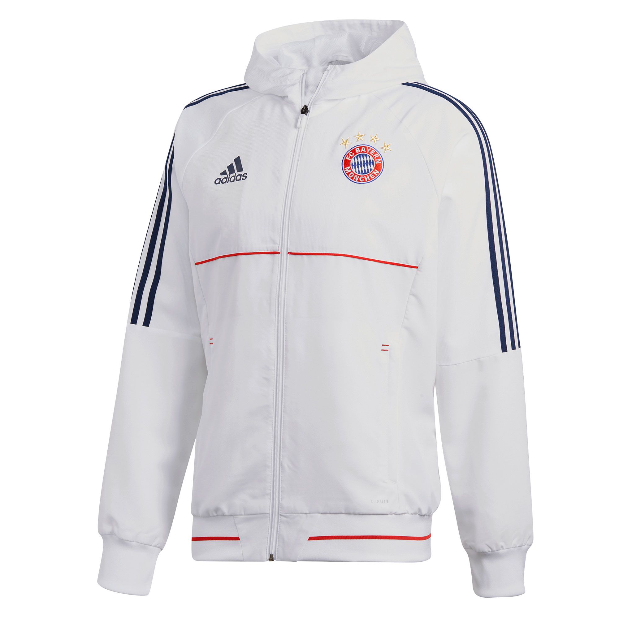 Chándal Pre-Match Bayern Munich 2017/2018 Blanco Marino - Fútbol Factory