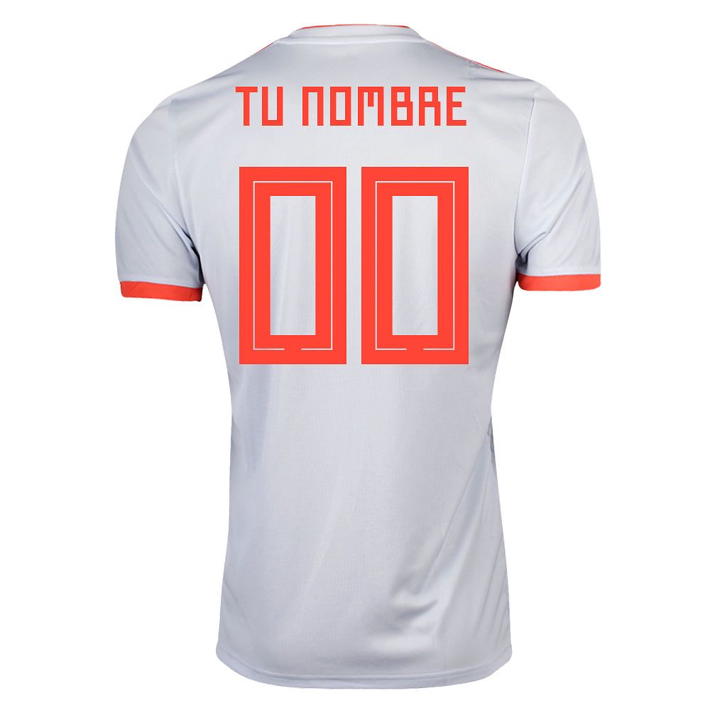 Camiseta 2ª España Mundial 2018 Personalizado Azul - Fútbol Factory