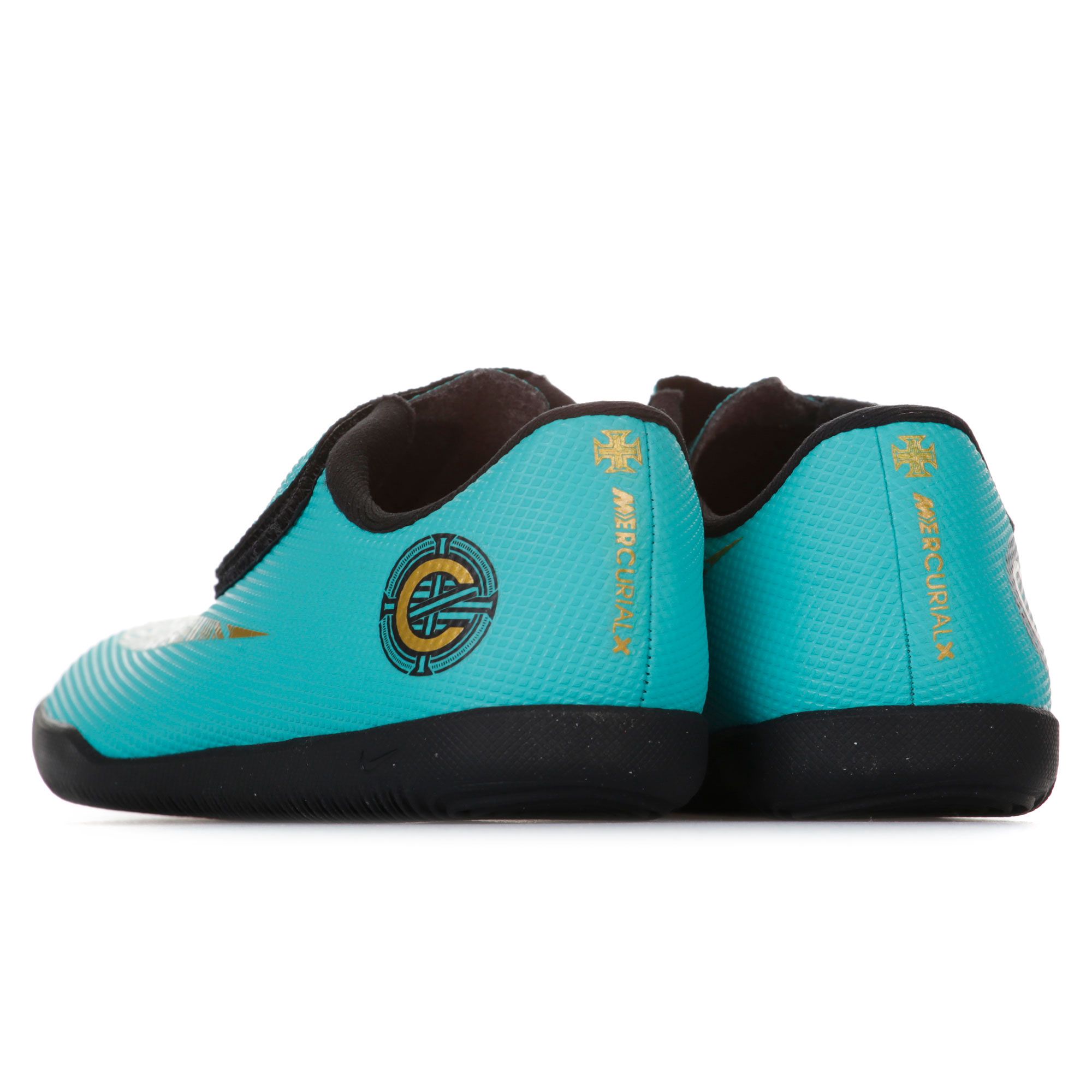 Zapatillas de Fútbol Sala Mercurial CR7 VaporX XII Club IC Velcro Junior Verde - Fútbol Factory