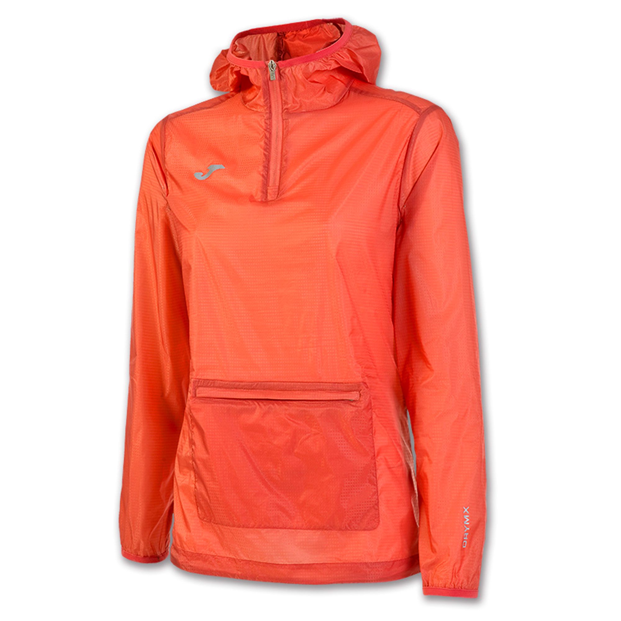 Chubasquero de Running Tropical Mujer Naranja - Fútbol Factory