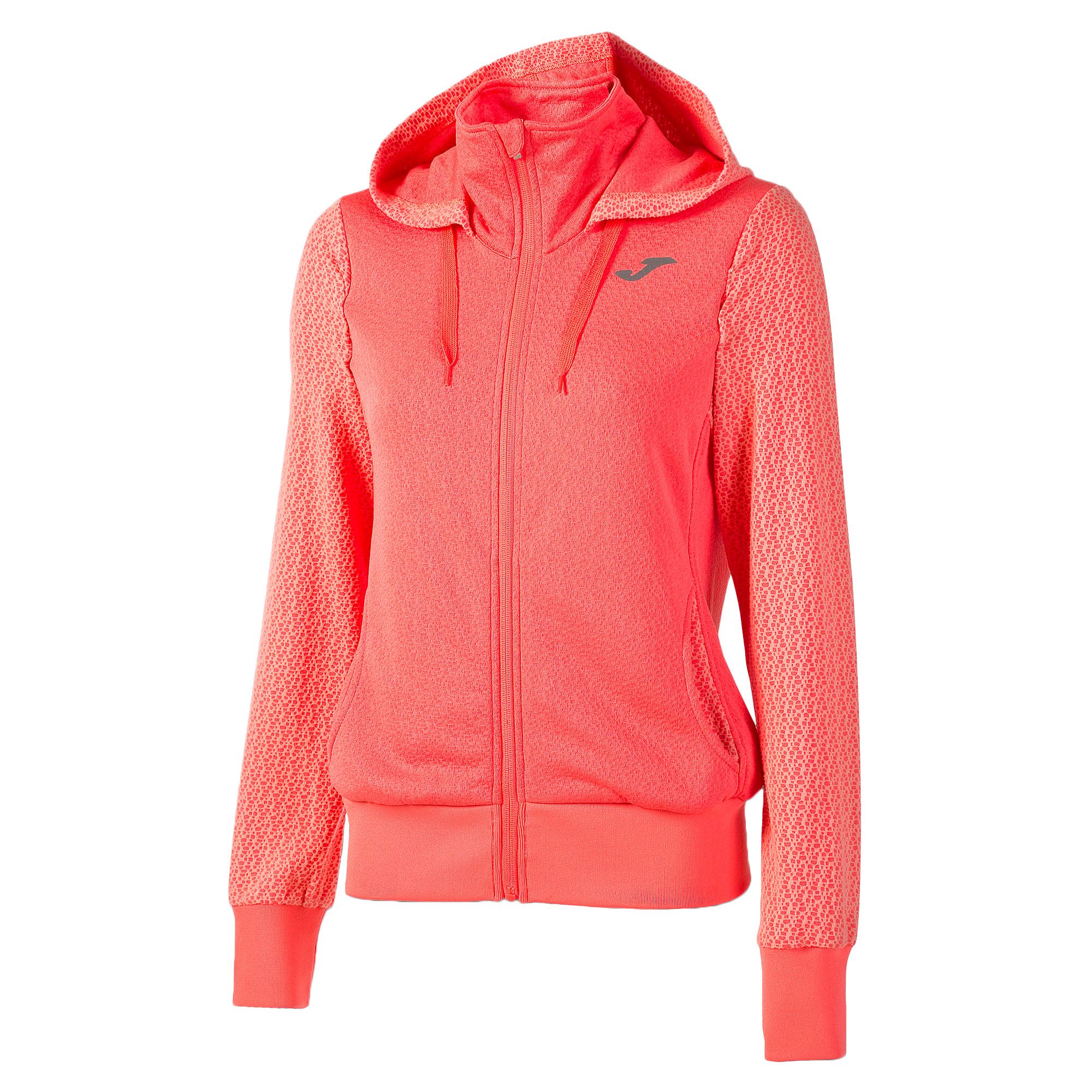 Chaqueta con Capucha de Tenis y Padel Bella Mujer Coral - Fútbol Factory