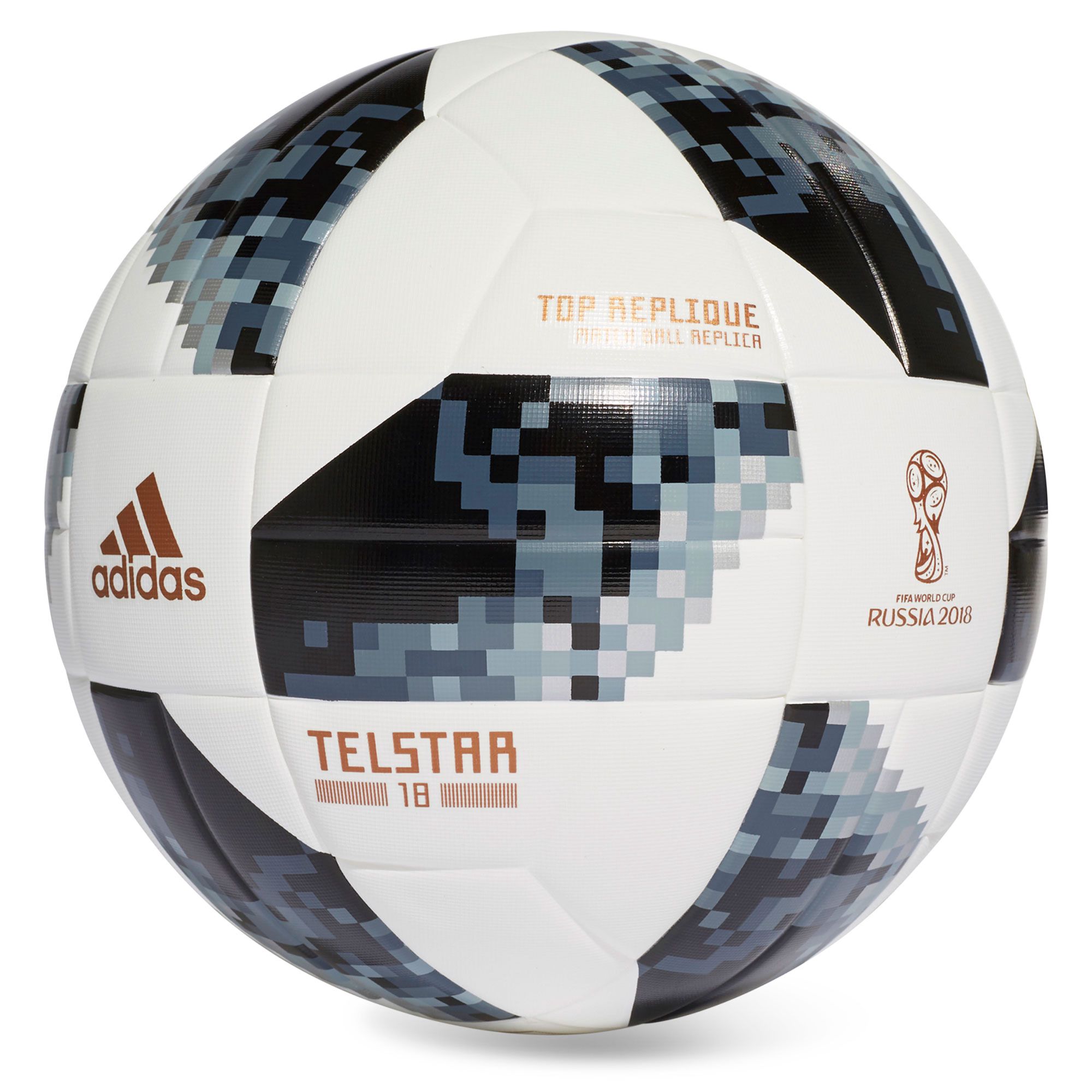 Balón de fútbol 7 Training Telstar Top Réplica Mundial 2018 Blanco - Fútbol Factory