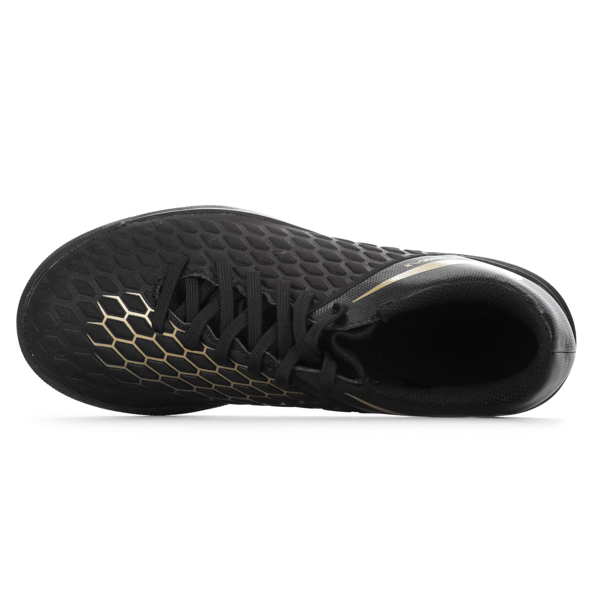 Botas de fútbol Hypervenom PhantomX III Club Multitaco Junior Negro Dorado - Fútbol Factory