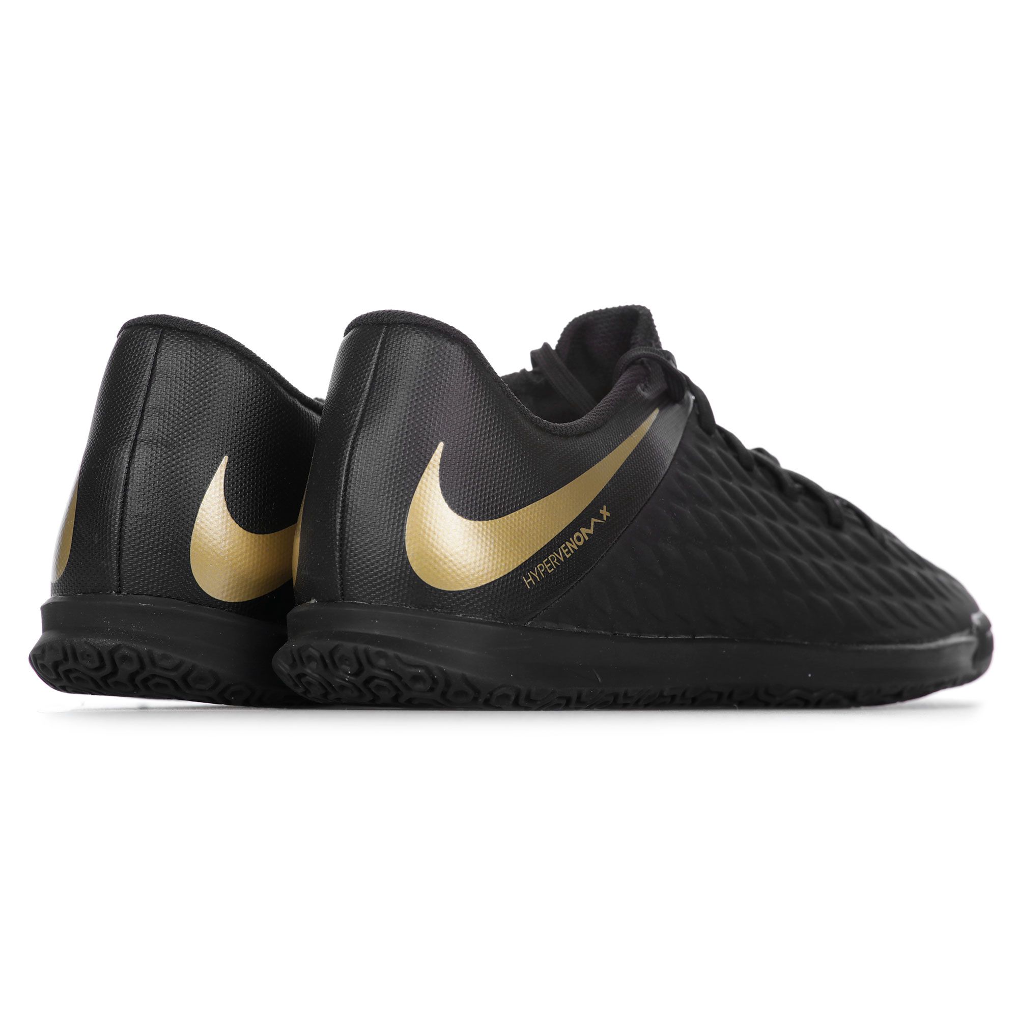 Zapatillas de Fútbol Sala Hypervenom PhantomX III Club IC Negro Dorado - Fútbol Factory