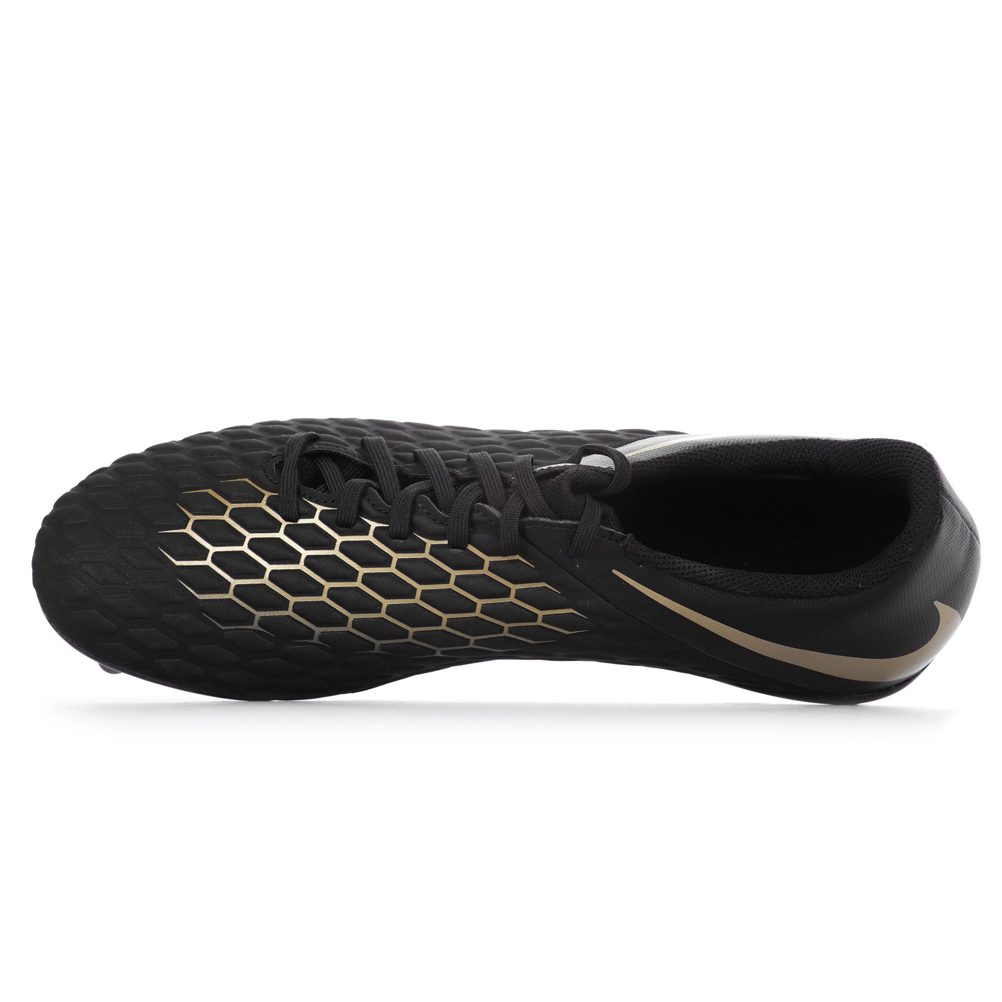 Botas de fútbol Hypervenom Phantom III Club FG Negro Dorado - Fútbol Factory
