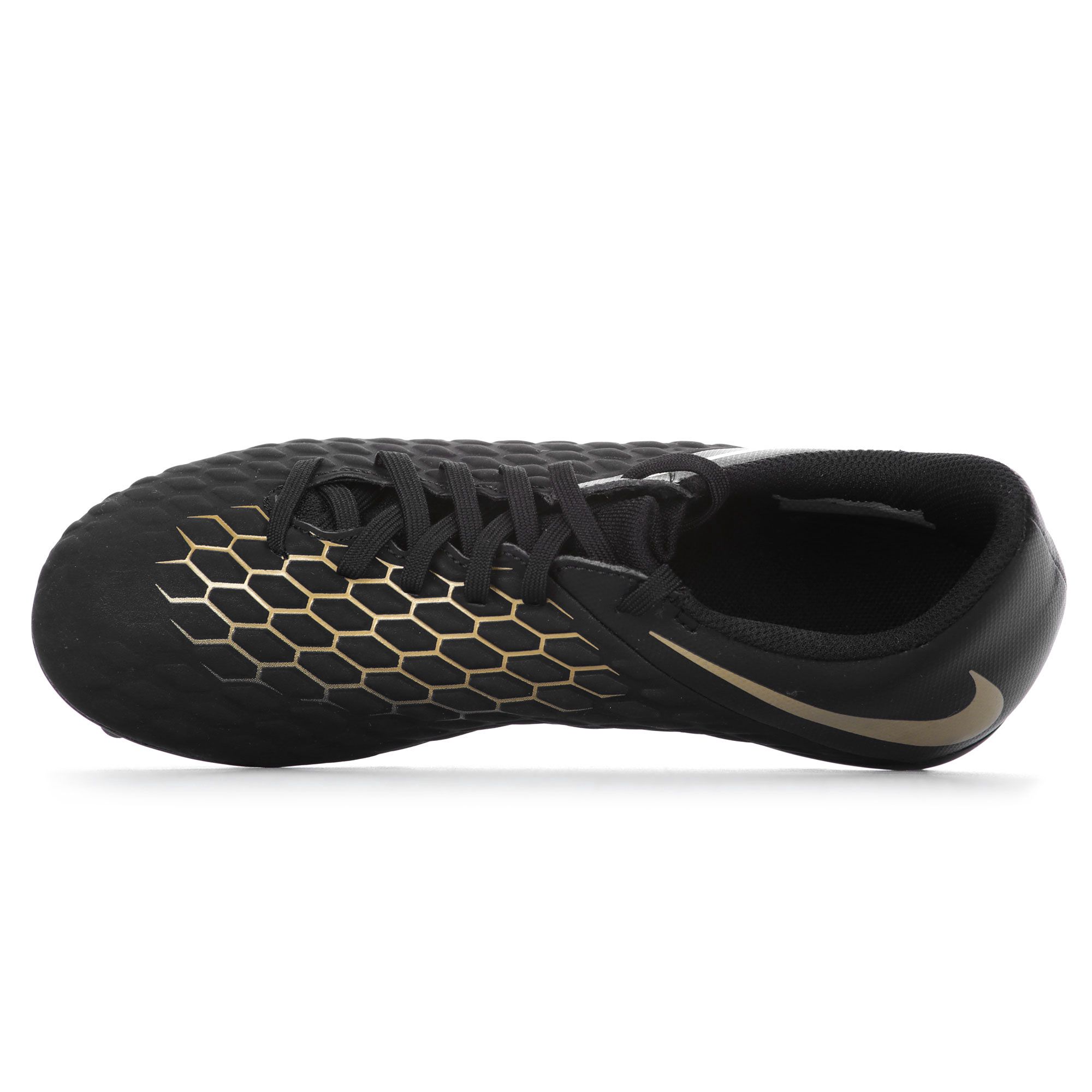 Botas de fútbol Hypervenom Phantom III Club FG Junior Negro Dorado - Fútbol Factory