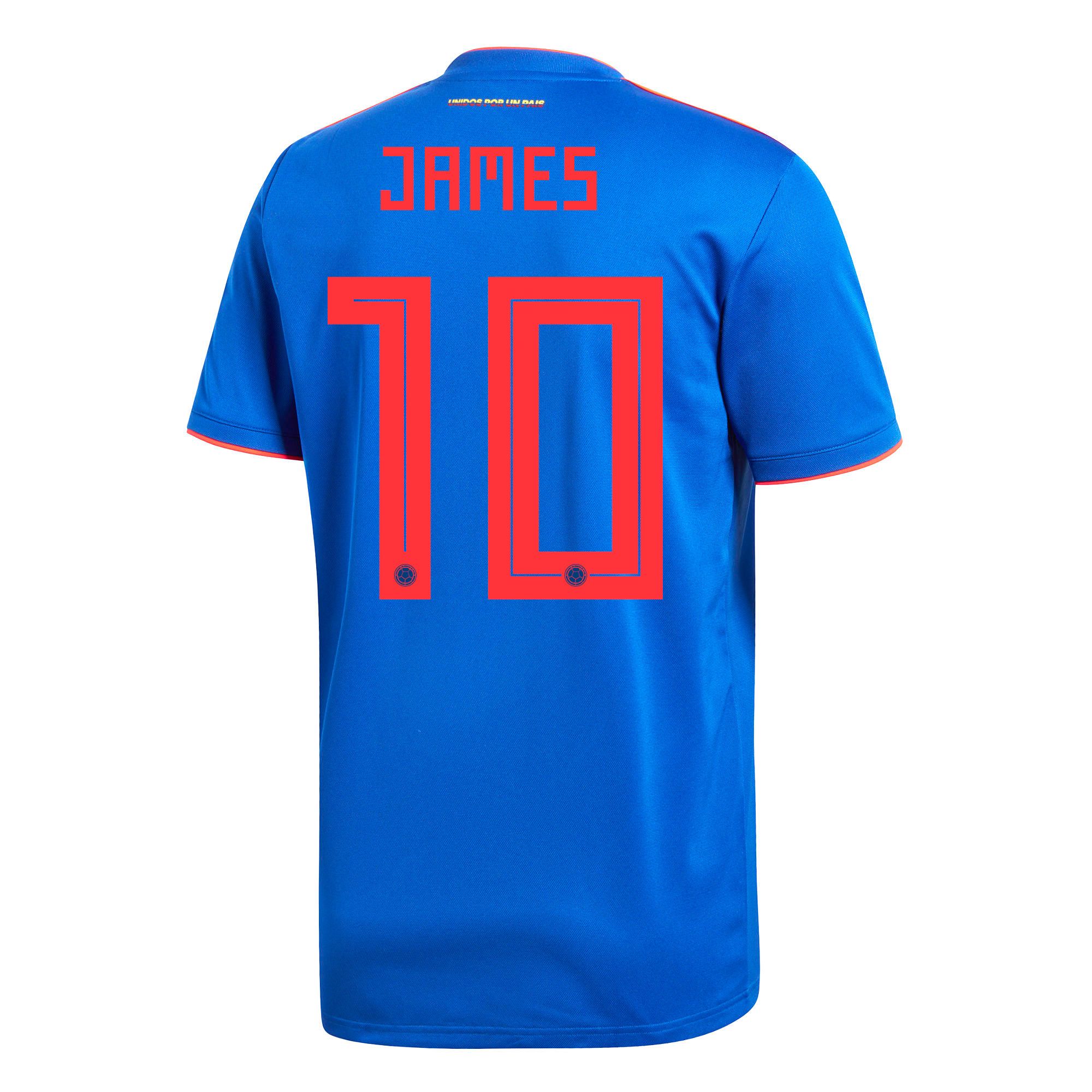 Camiseta 2ª Colombia Mundial 2018 James Azul - Fútbol Factory