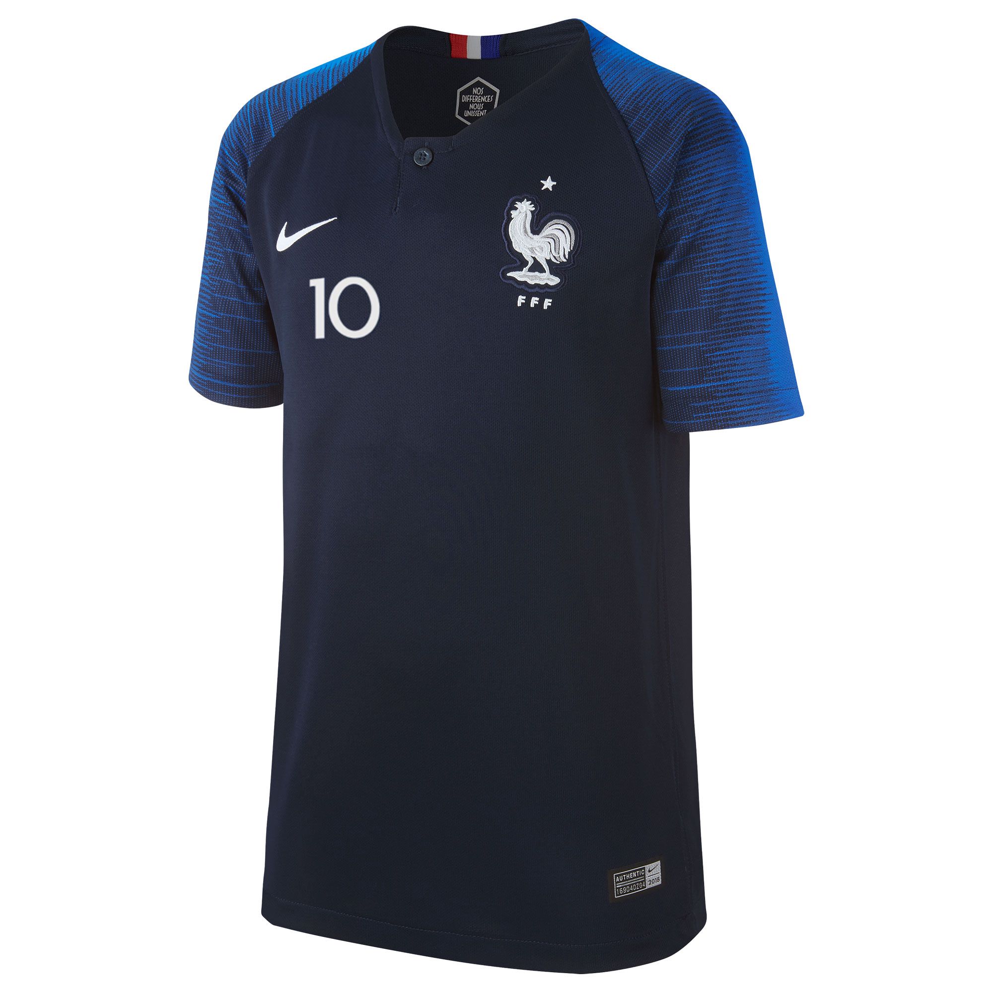 Camiseta 1ª Francia Mundial 2018 Mbappé Junior Azul - Fútbol Factory