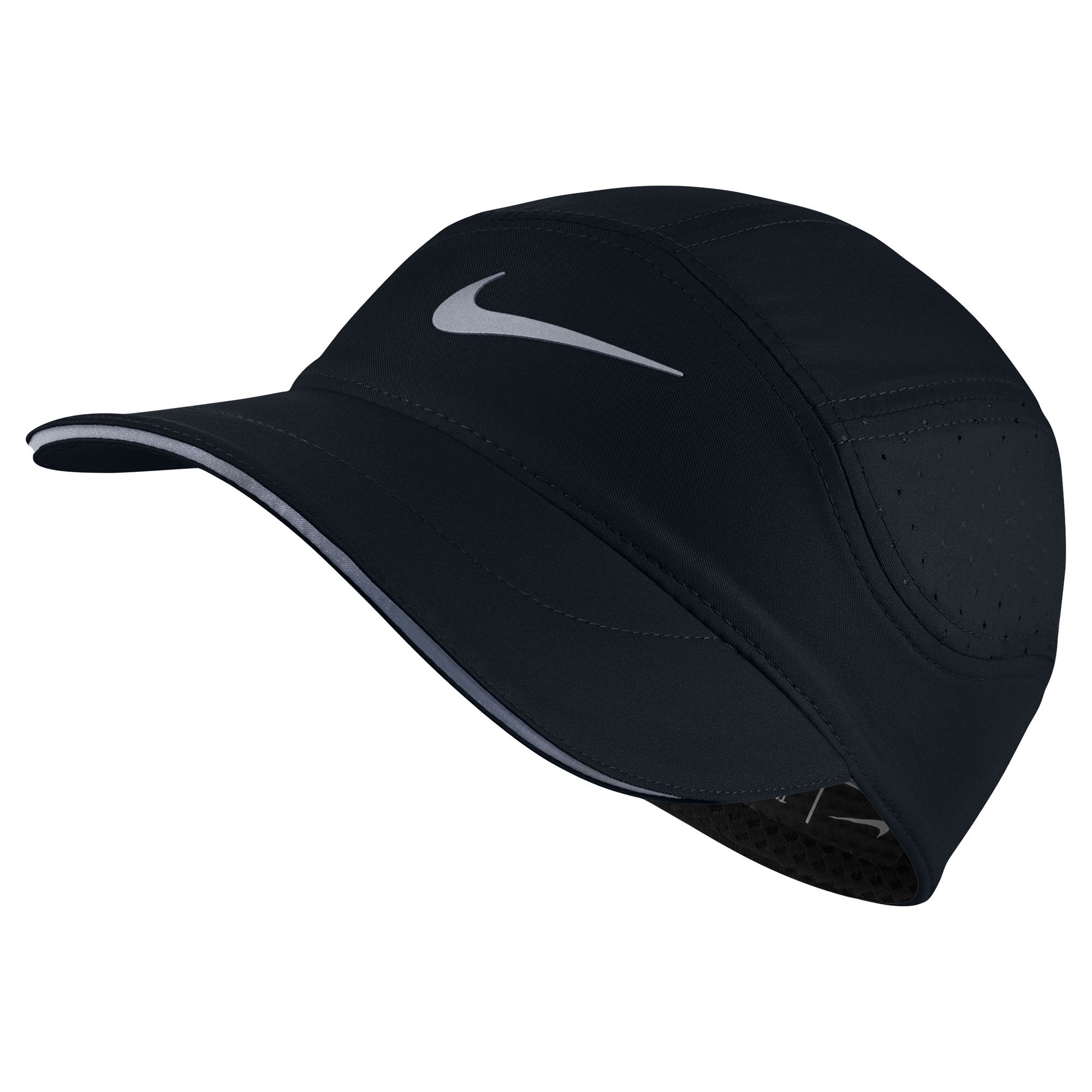 Gorra de Running AeroBill TW Mujer Negro - Fútbol Factory