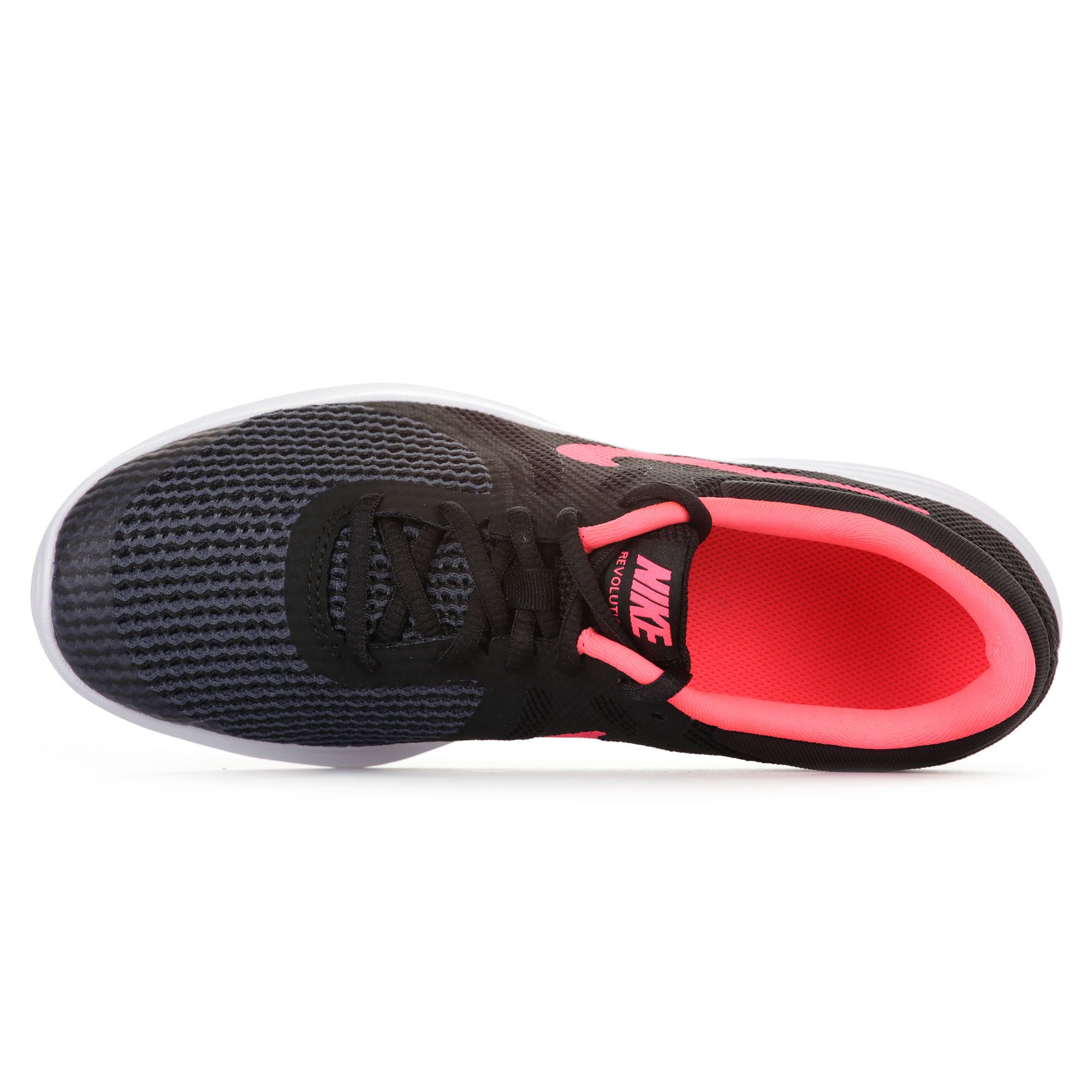 Zapatillas de Running Revolution 4 Junior Negro Rosa - Fútbol Factory