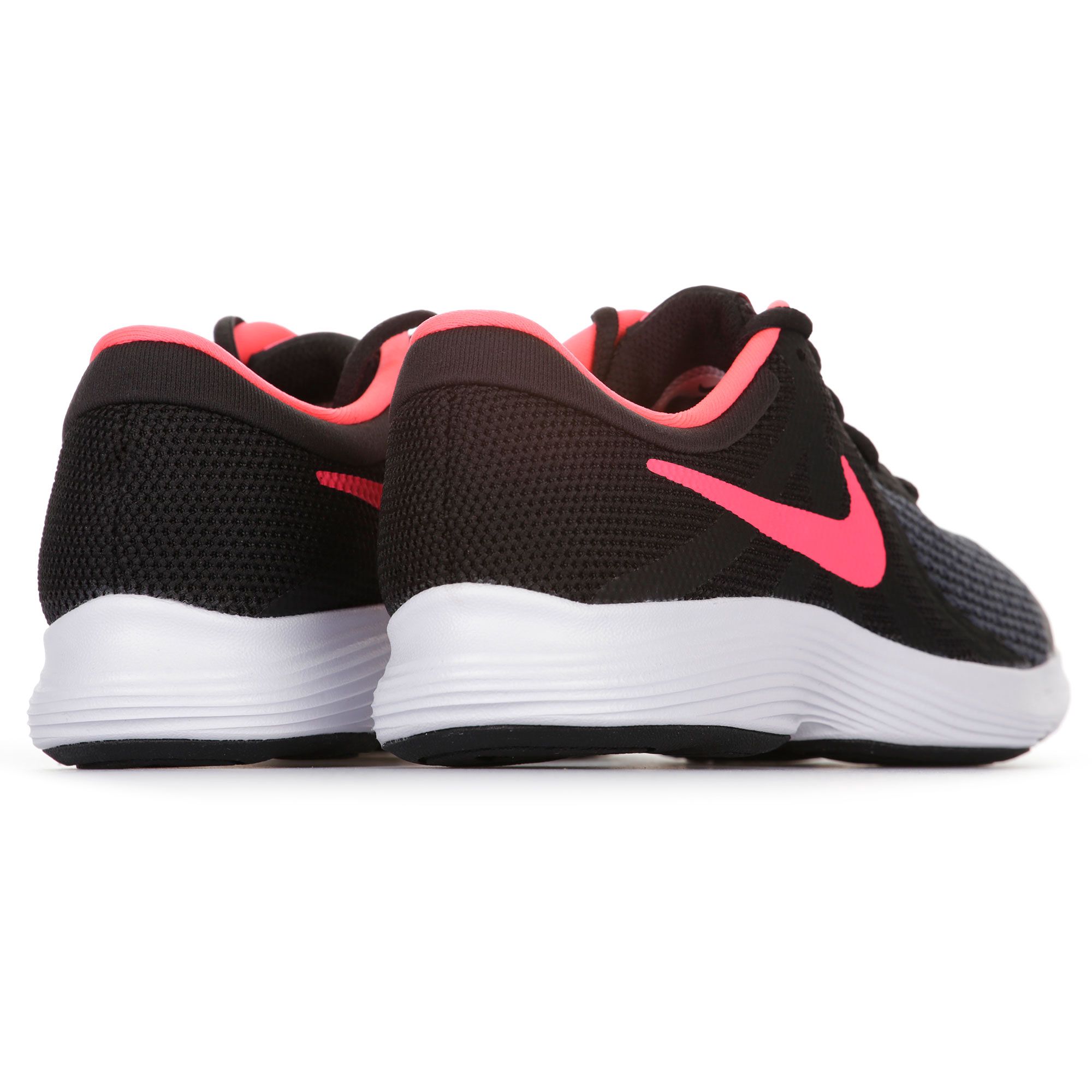 Zapatillas de Running Revolution 4 Junior Negro Rosa - Fútbol Factory