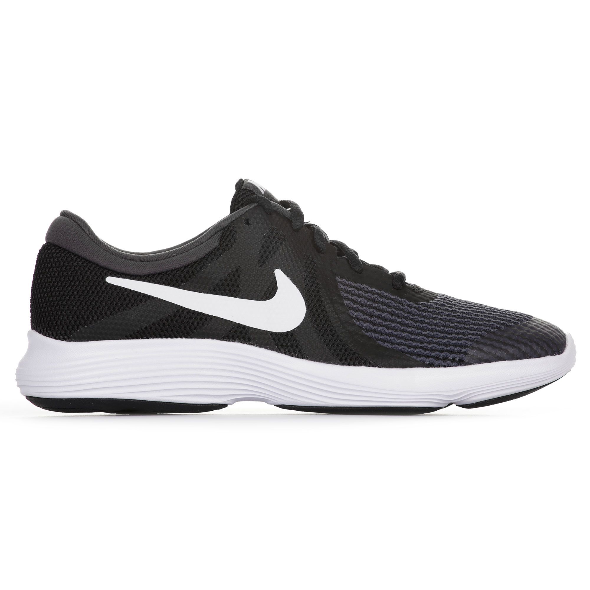 Zapatillas de Running Revolution 4 Junior Negro - Fútbol Factory