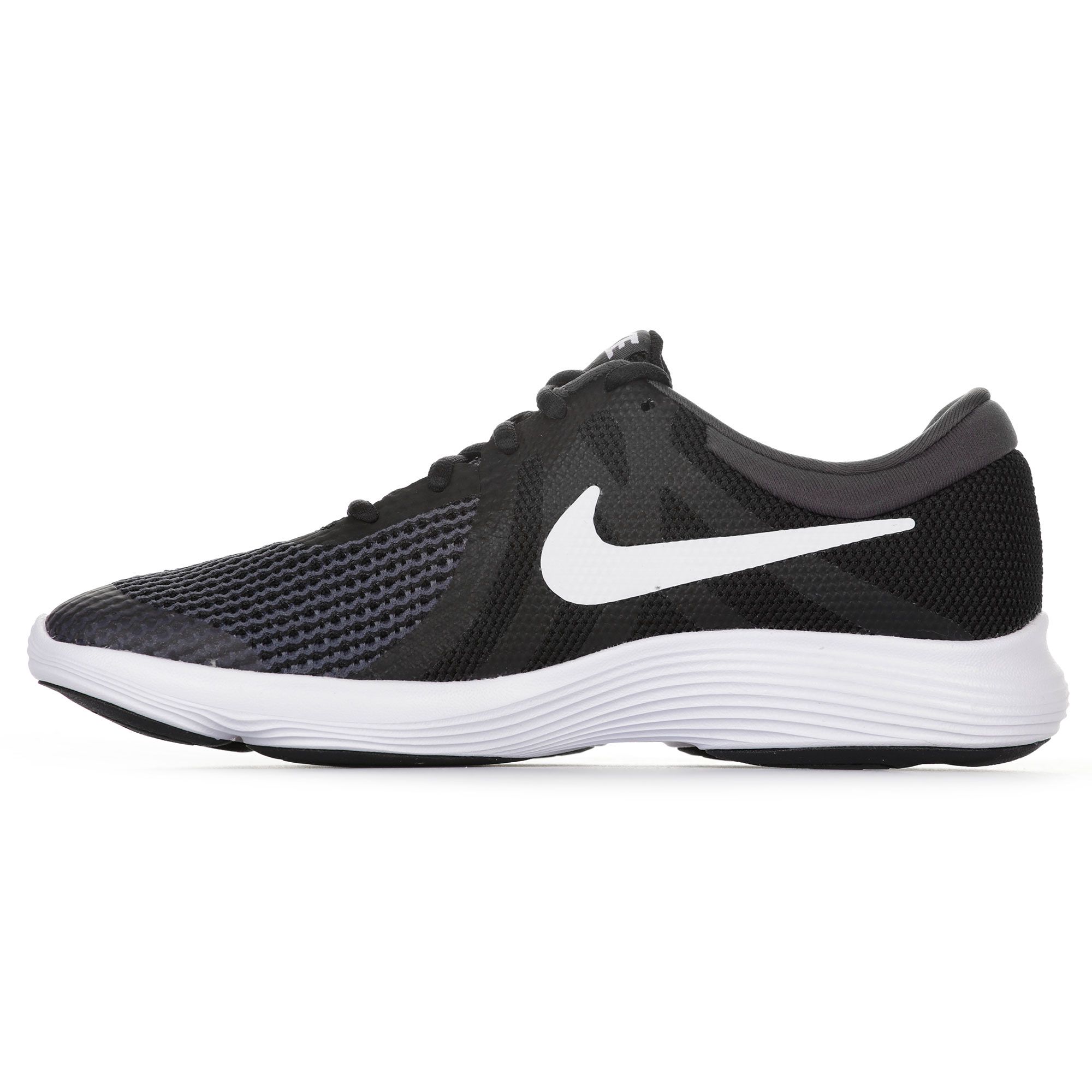 Zapatillas de Running Revolution 4 Junior Negro - Fútbol Factory