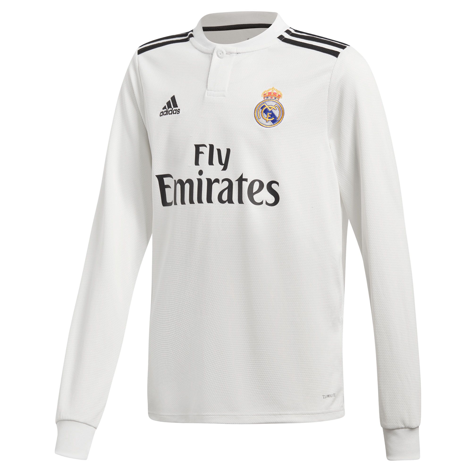 Camiseta 1ª Real Madrid 2018/2019 Manga Larga Junior - Fútbol Factory