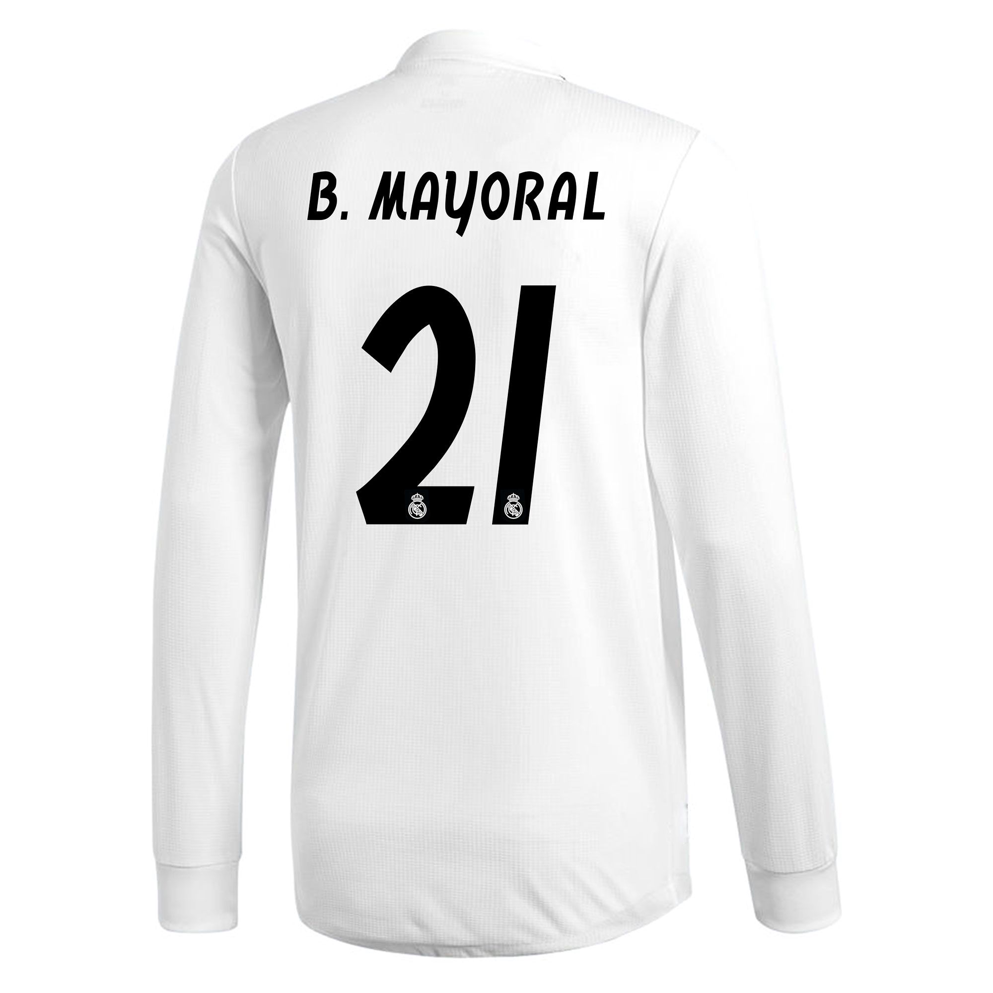 Camiseta 1ª Real Madrid 2018/2019 B. Mayoral Manga Larga Junior - Fútbol Factory