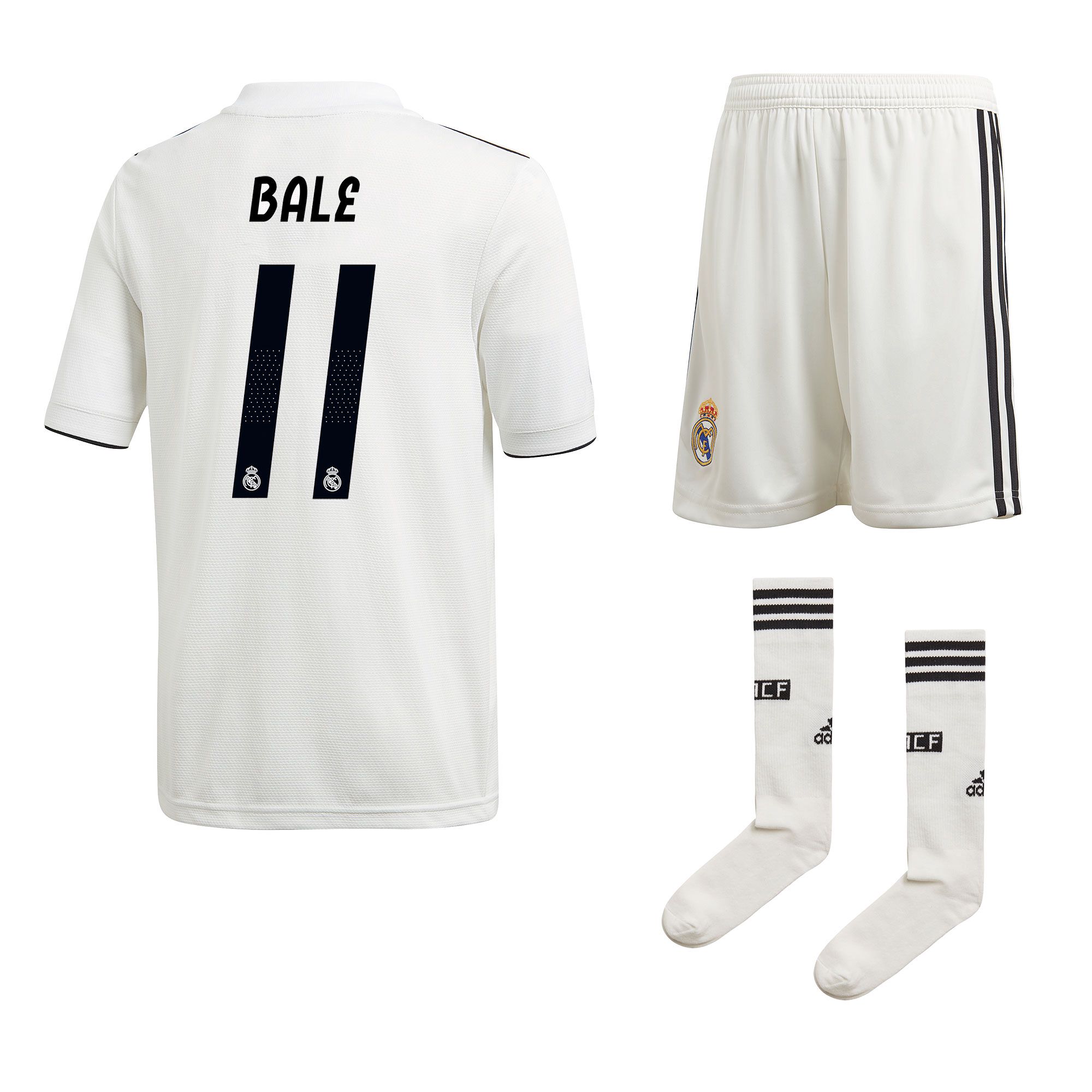 Conjunto 1ª Real Madrid 2018/2019 Bale LaLiga Junior - Fútbol Factory