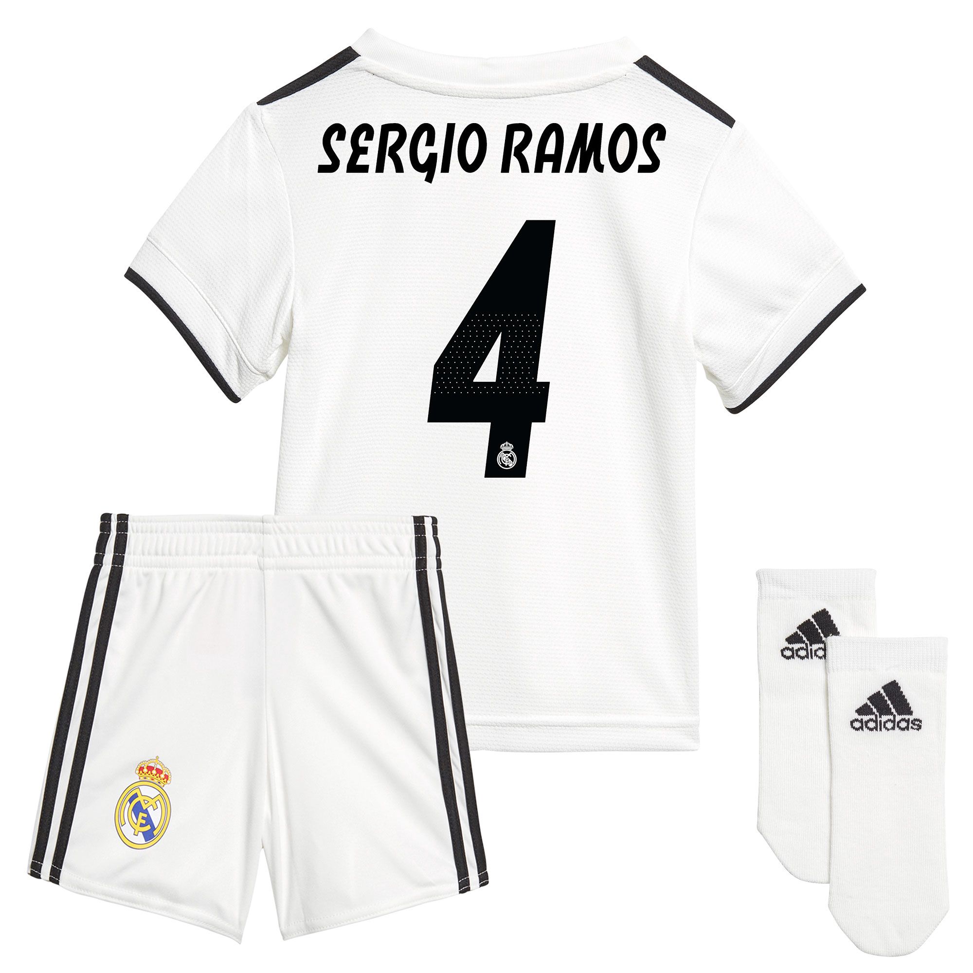 Conjunto 1ª Real Madrid 2018/2019 Sergio Ramos Bebé - Fútbol Factory
