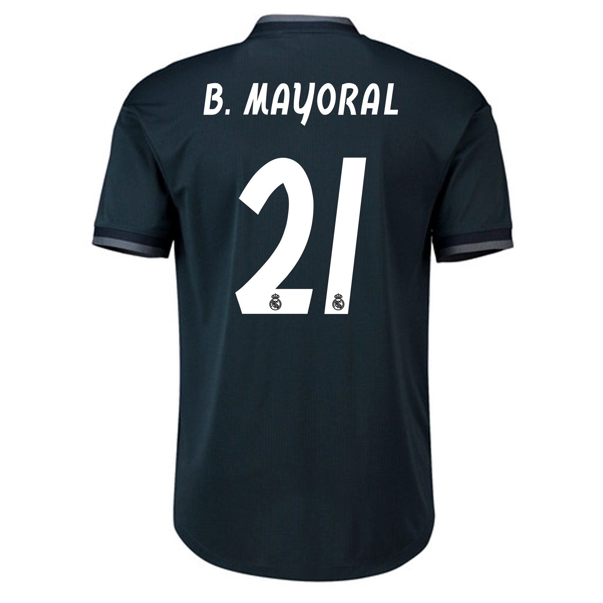 Camiseta 2ª Real Madrid 2018/2019 B. Mayoral LaLiga Gris - Fútbol Factory