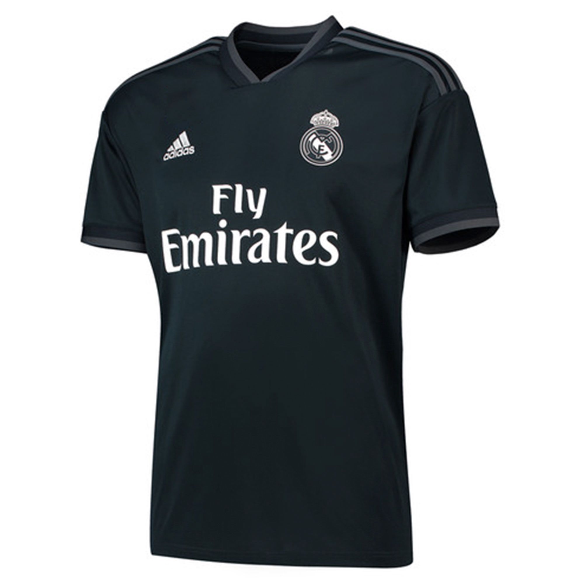 Camiseta 2ª Real Madrid 2018/2019 LaLiga Junior Negro - Fútbol Factory