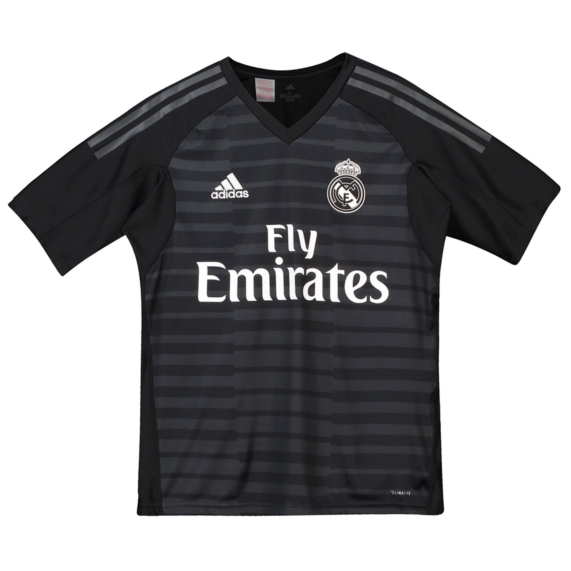 Conjunto 1ª Real Madrid 2018/2019 Portero Junior Negro - Fútbol Factory