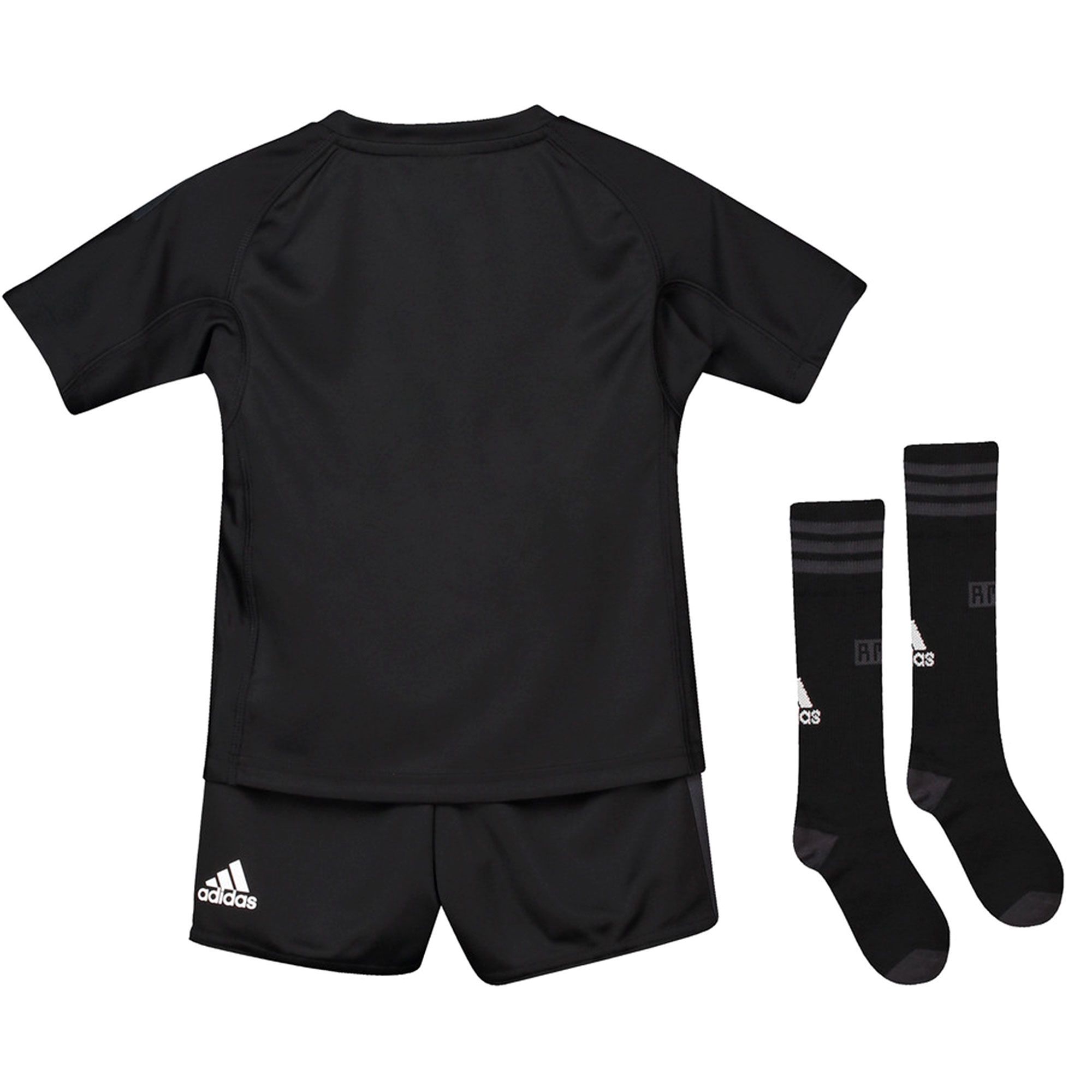 Conjunto 1ª Real Madrid 2018/2019 Portero Infantil Negro Conjunto 1ª Real Madrid 2018/2019 Portero Infantil Negro - Fútbol Factory